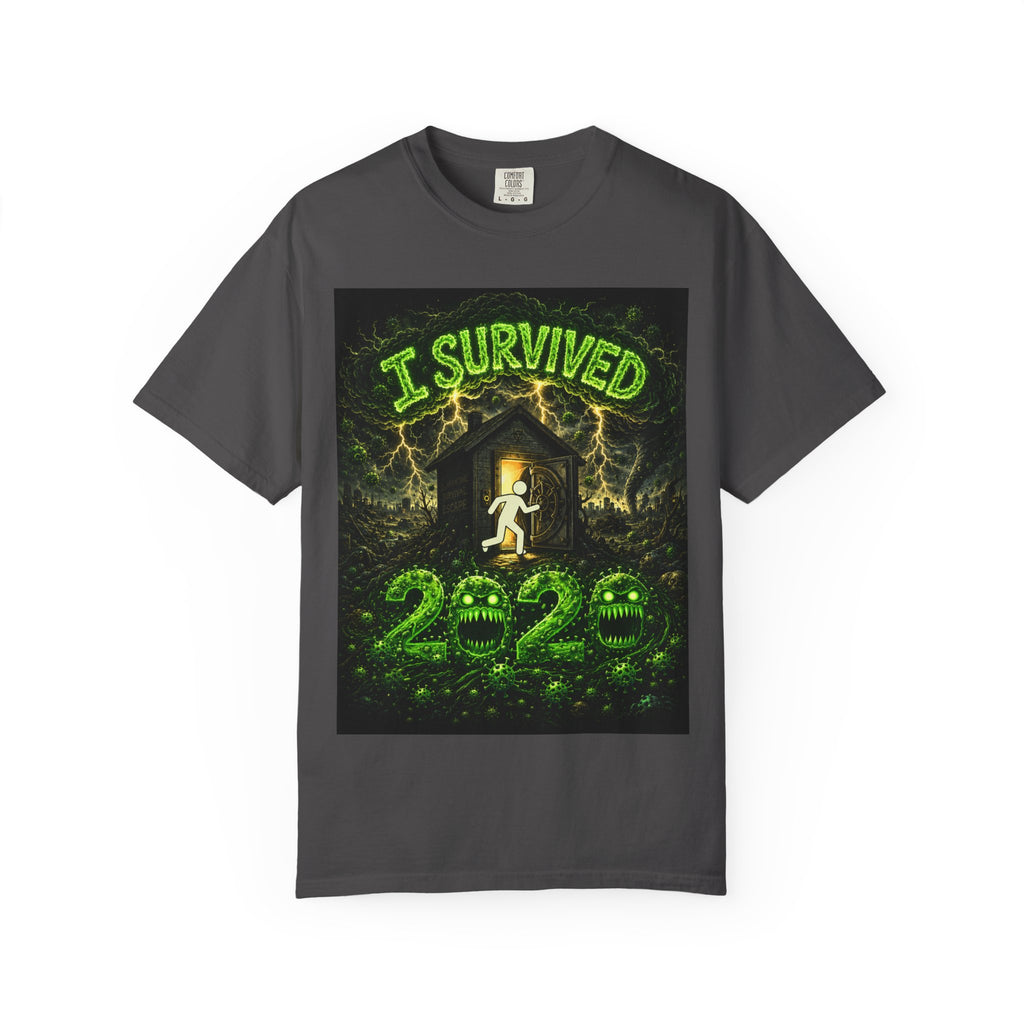I Survived 2020 — PANDEMIC S1:E4: "Mask Madness" Unisex Garment-Dyed T-shirt