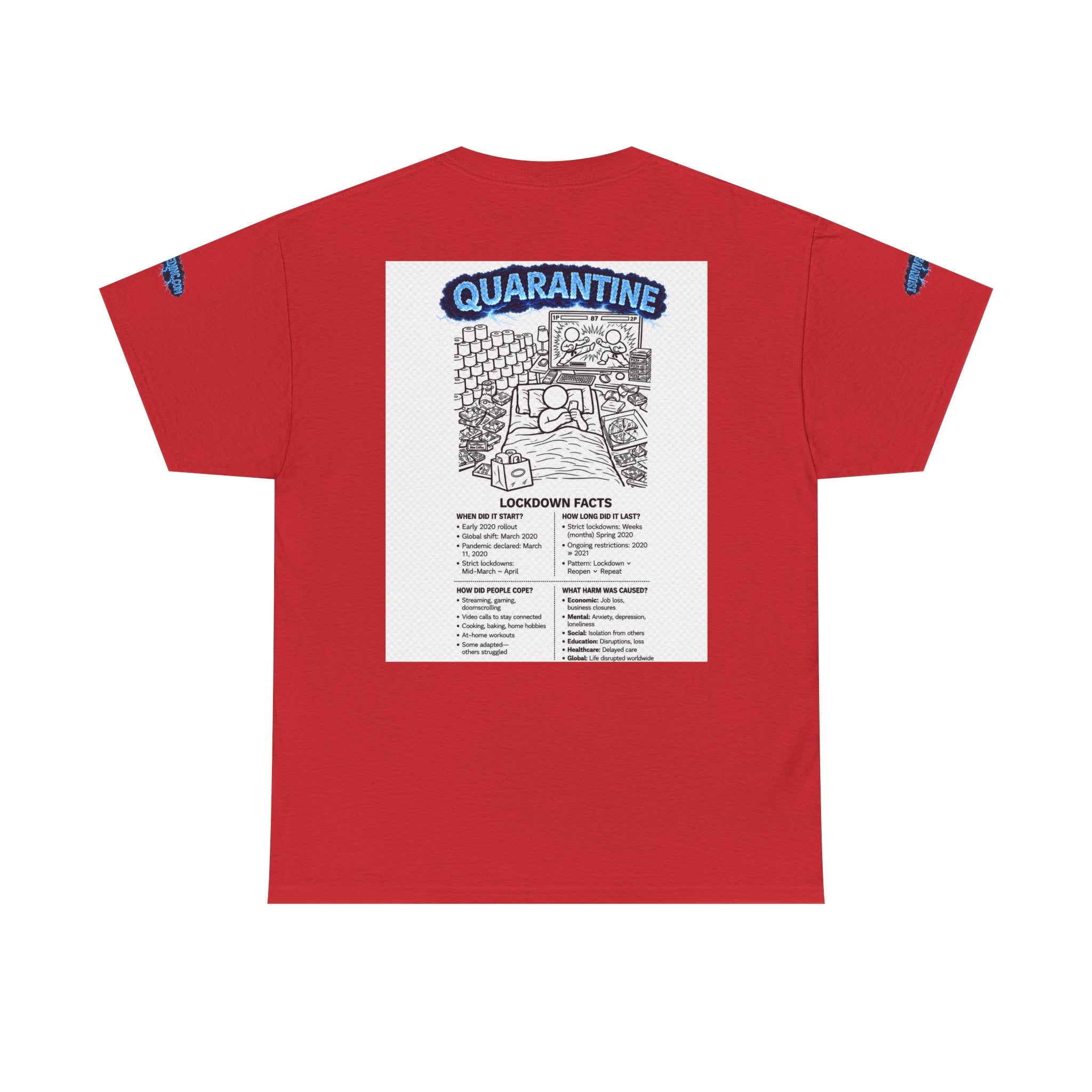 J'ai survécu à 2020 — S3:E1 « Quarantaine » | T-shirt unisexe en coton épais édition Confinement (ÉDITION SPÉCIALE)