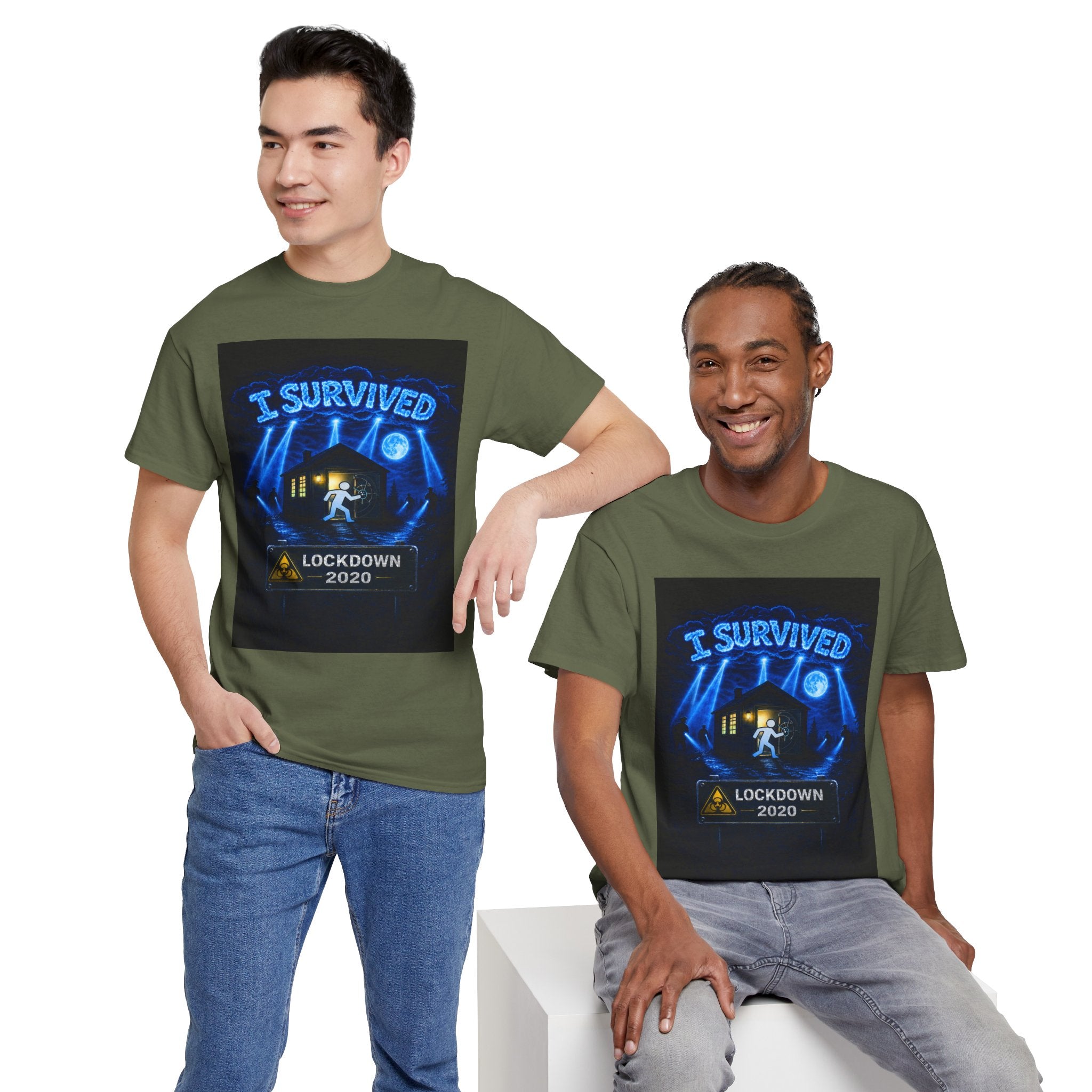 I Survived 2020 — LOCKDOWN S3:E4: "Working From Home" Unisex Heavy Cotton Tee