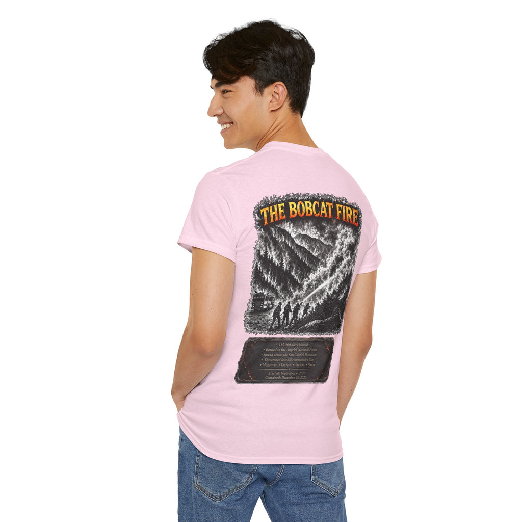 I Survived 2020 — WILDFIRES S2:E2: "The Bobcat Fire" Memorial Unisex Heavy Cotton Tee