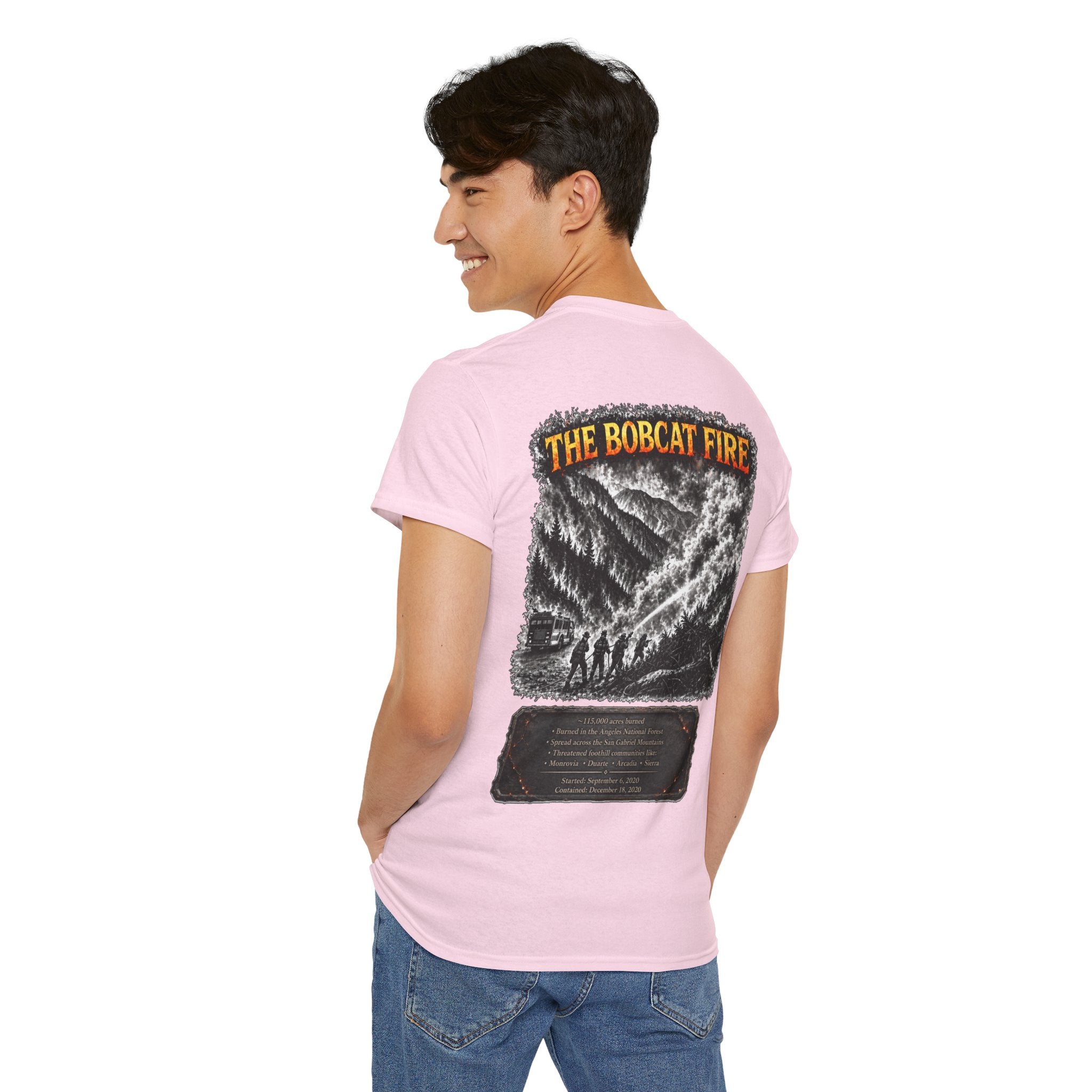 I Survived 2020 — WILDFIRES S2:E2: "The Bobcat Fire" Memorial Unisex Heavy Cotton Tee