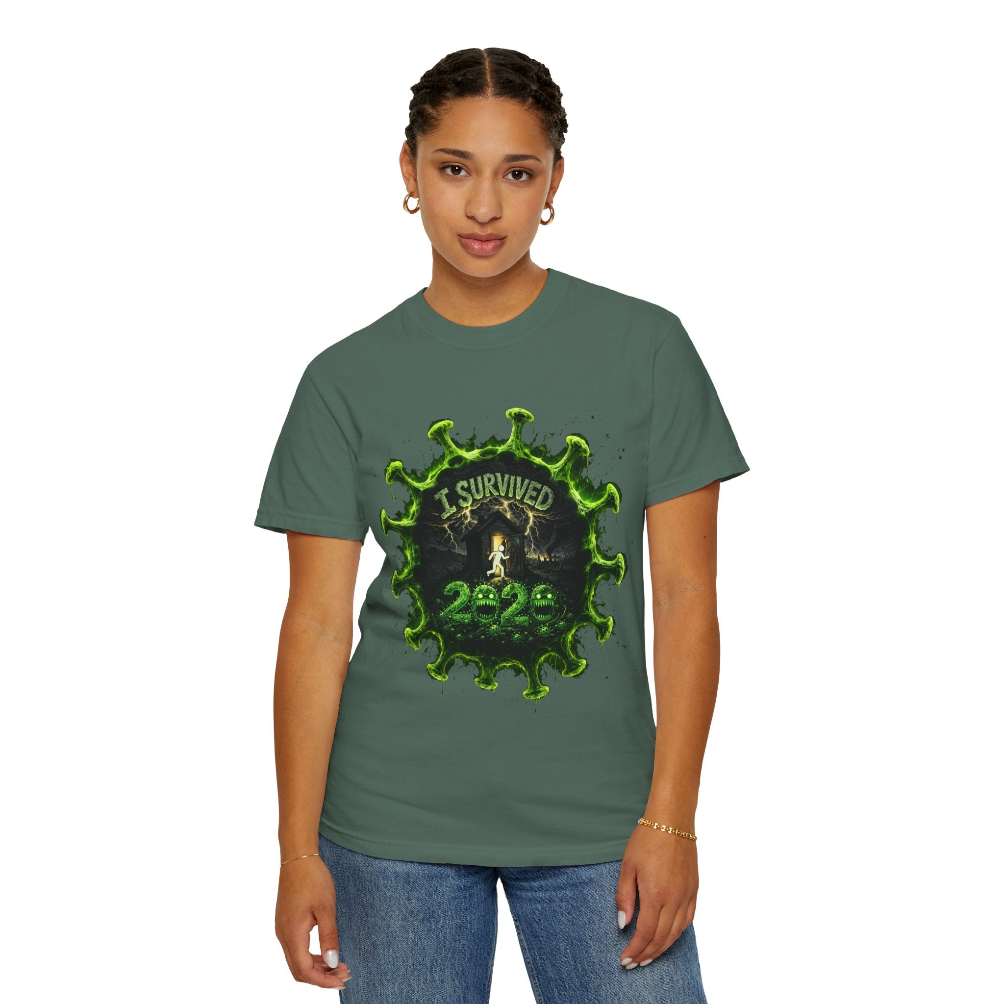 I Survived 2020 — Director's Cut S1:E5 "Delivery Doomsday" | Pandemic Edition Unisex Garment-Dyed T-shirt