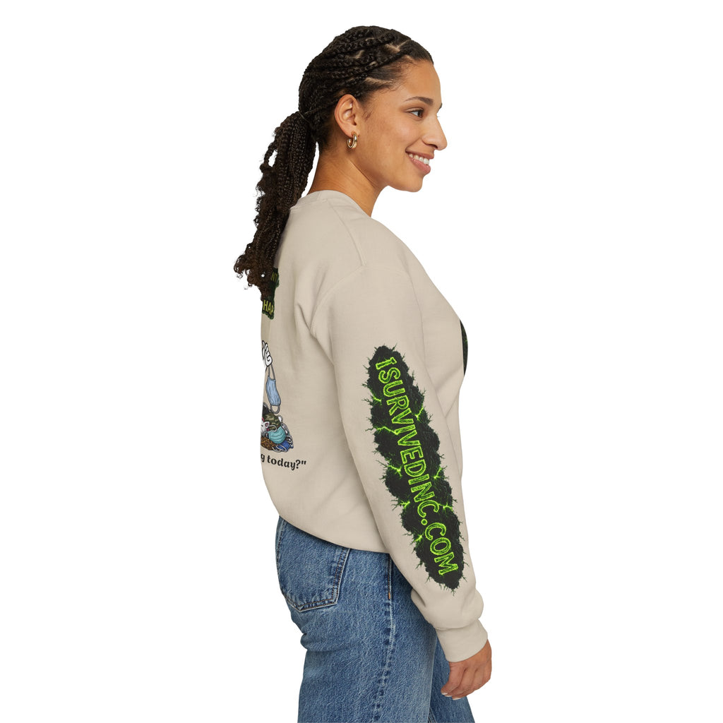 I Survived 2020 — S1:E4 "Mask Madness Mayhem Moment" | Pandemic Edition Unisex Heavy Blend™ Crewneck Sweatshirt