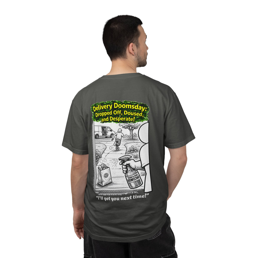 Sobreviví al 2020 — T1:E5 "Apocalipsis de Entregas" | Camiseta unisex teñida de edición Pandemia