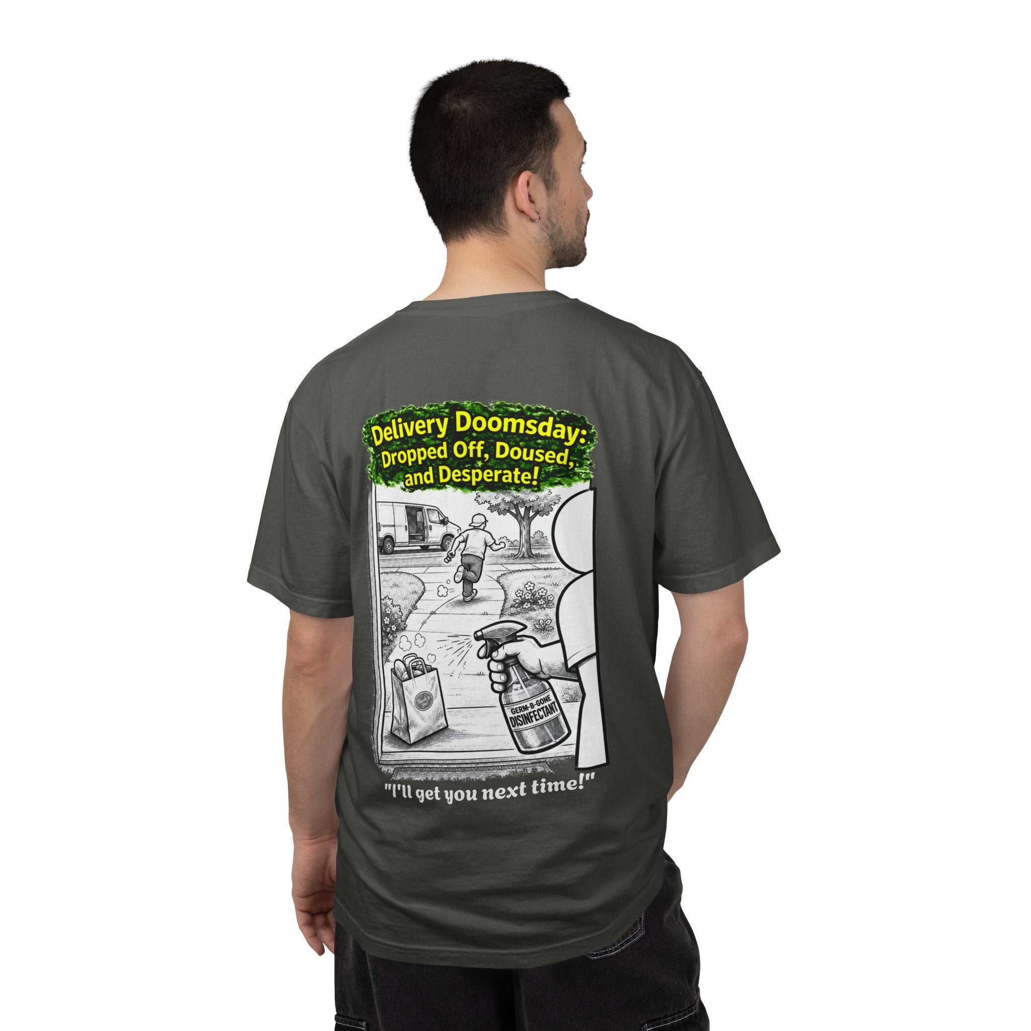 Sobreviví al 2020 — T1:E5 "Apocalipsis de Entregas" | Camiseta unisex teñida de edición Pandemia