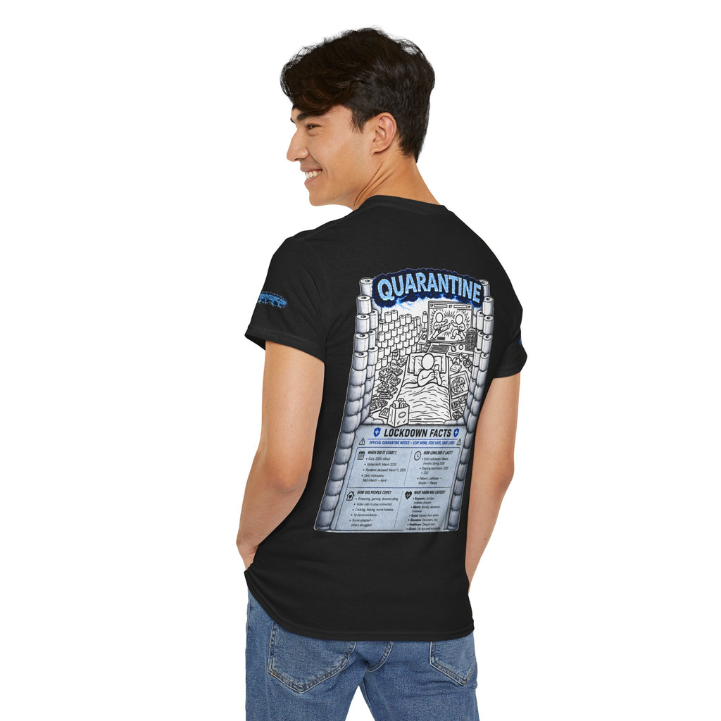 I Survived 2020 — LOCKDOWN S3:E1: Director's Cut Special Edition "Quarantine" Unisex Heavy Cotton Tee