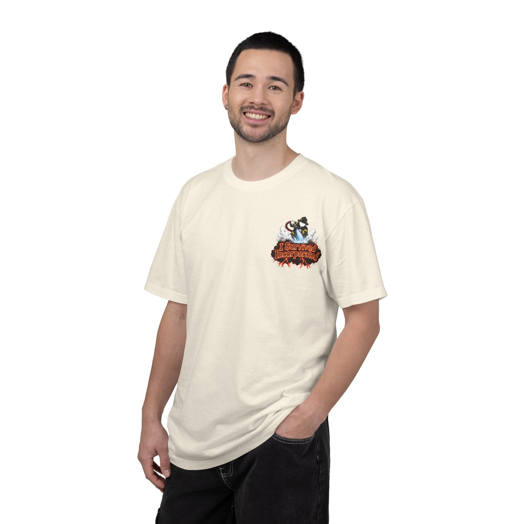 I Survived 2020 — "Please Stand By" Test Pattern Tee Wildfire Signal Edition Summer Premiere Unisex Garment-Dyed T-shirt
