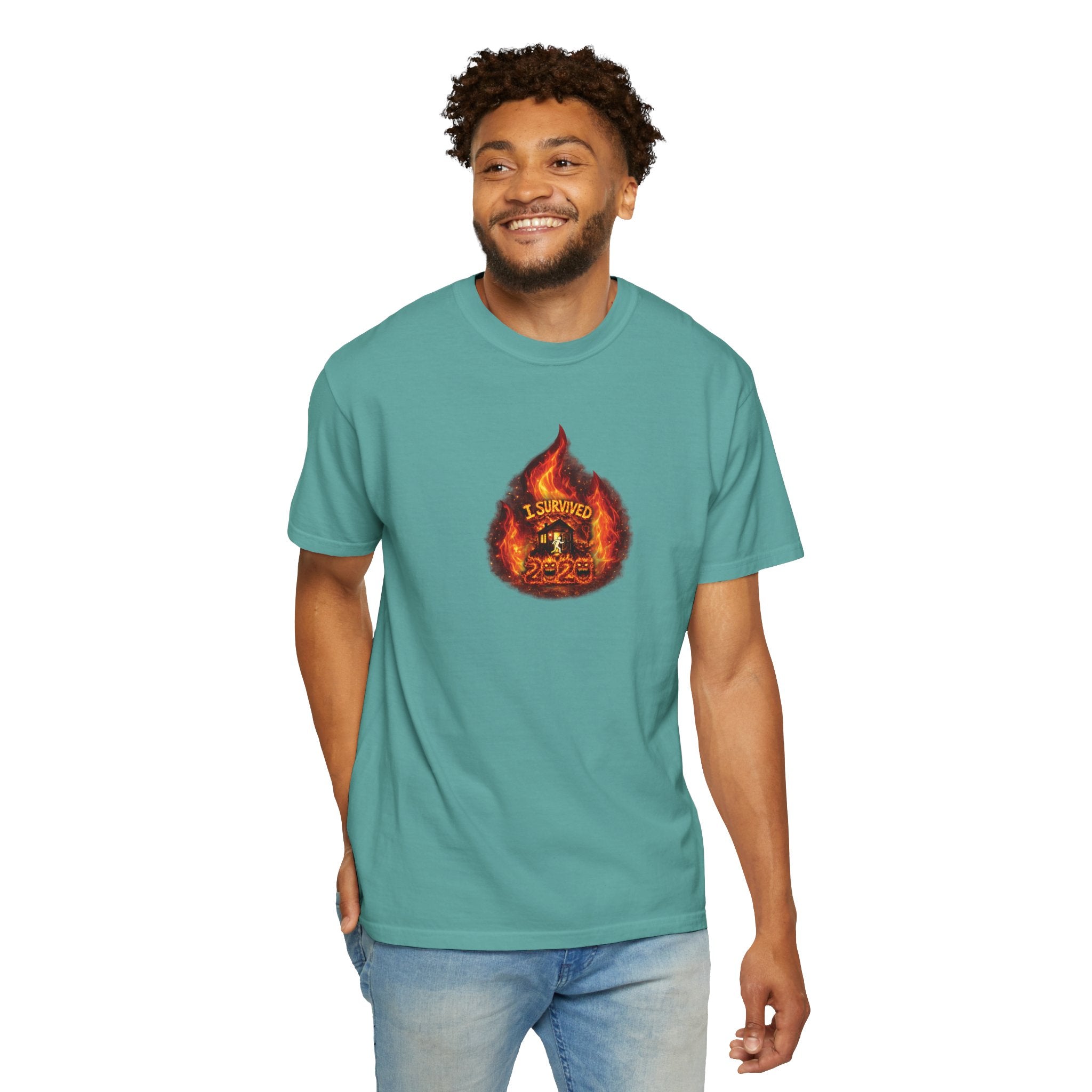 I Survived 2020 — WILDFIRES S2:E3: Director's Cut "The California Wildfires" Memorial Unisex Garment-Dyed T-shirt