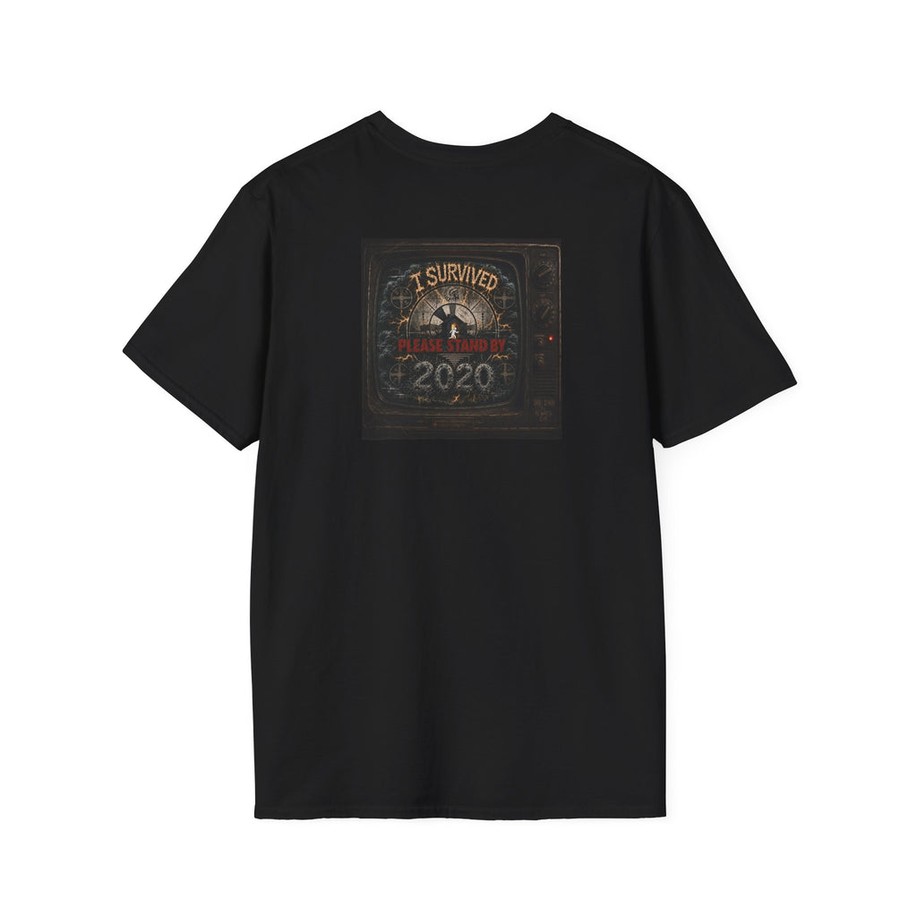 I Survived 2020 — "Please Stand By" Test Pattern Tee Summer Premier Unisex Softstyle T-Shirt
