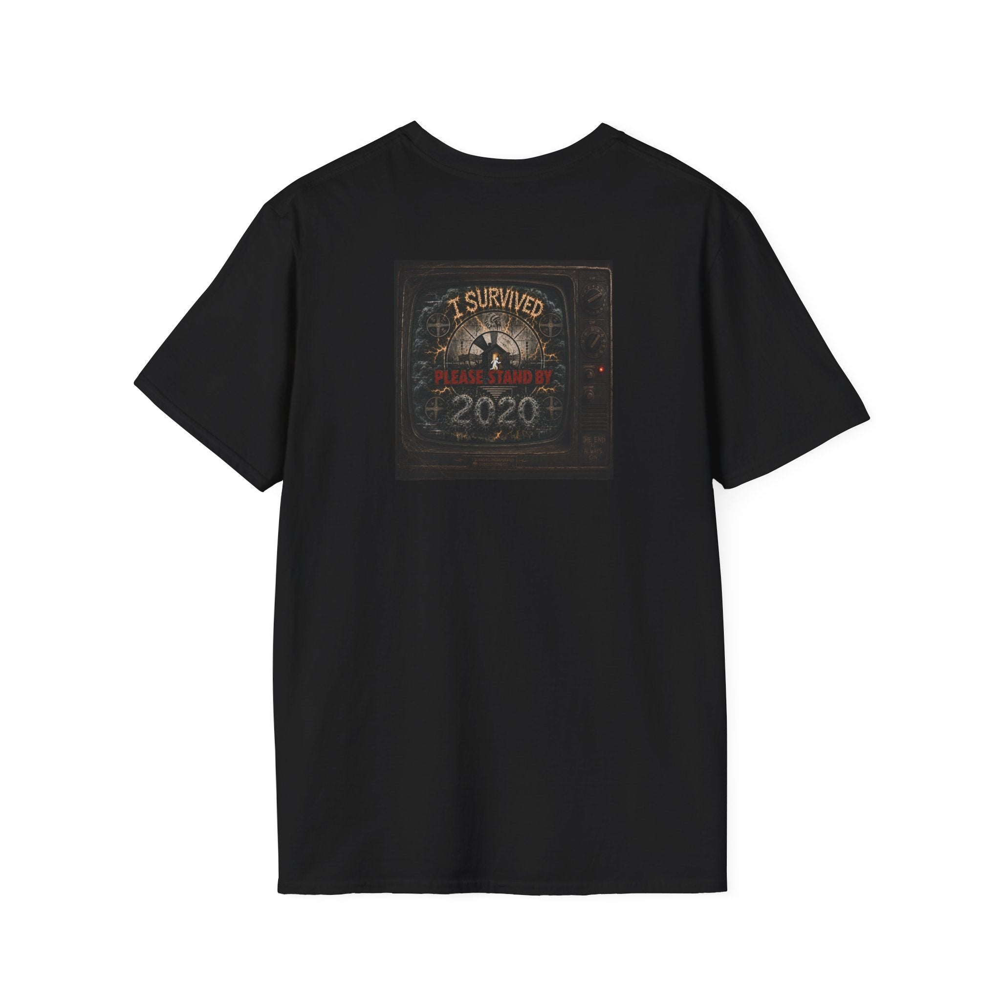 I Survived 2020 — "Please Stand By" Test Pattern Tee Summer Premier Unisex Softstyle T-Shirt