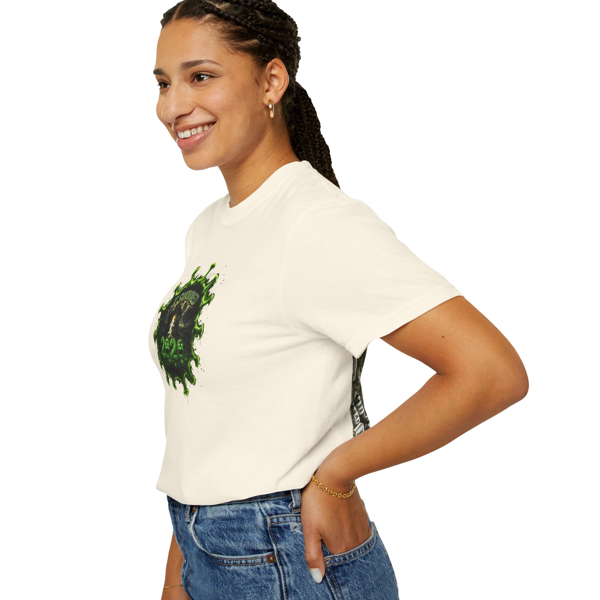I Survived 2020 —  PANDEMIC S1:E1: Director's Cut "COVID-19: The Coronavirus" Unisex Garment-Dyed T-shirt