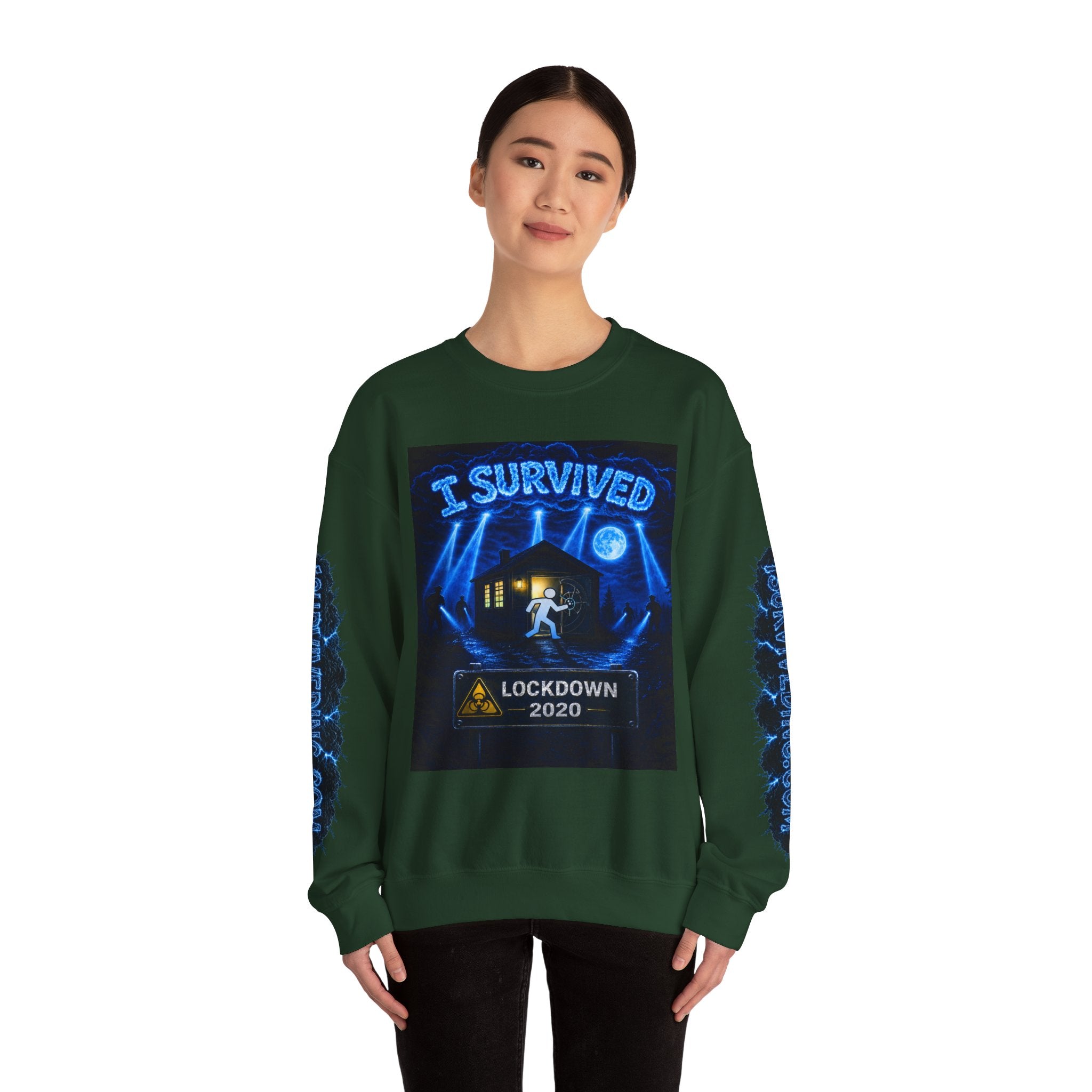 I Survived 2020 — S3:E4 "Working From Home" | Mid-Season Finale Pt. 1 | Lockdown Edition Documentary Unisex Heavy Blend™ Crewneck Sweatshirt