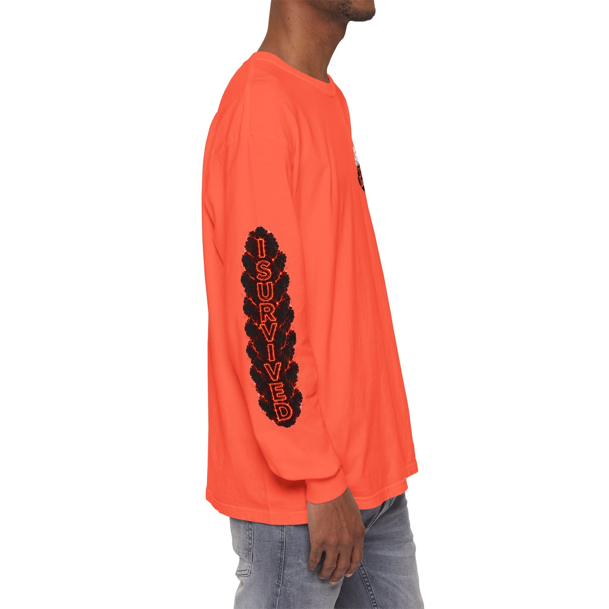 I Survived 2020 — "Please Stand By" Test Pattern Tee Special Edition Wildfire Signal Edition Summer Premiere Unisex Garment-Dyed Long Sleeve T-Shirt