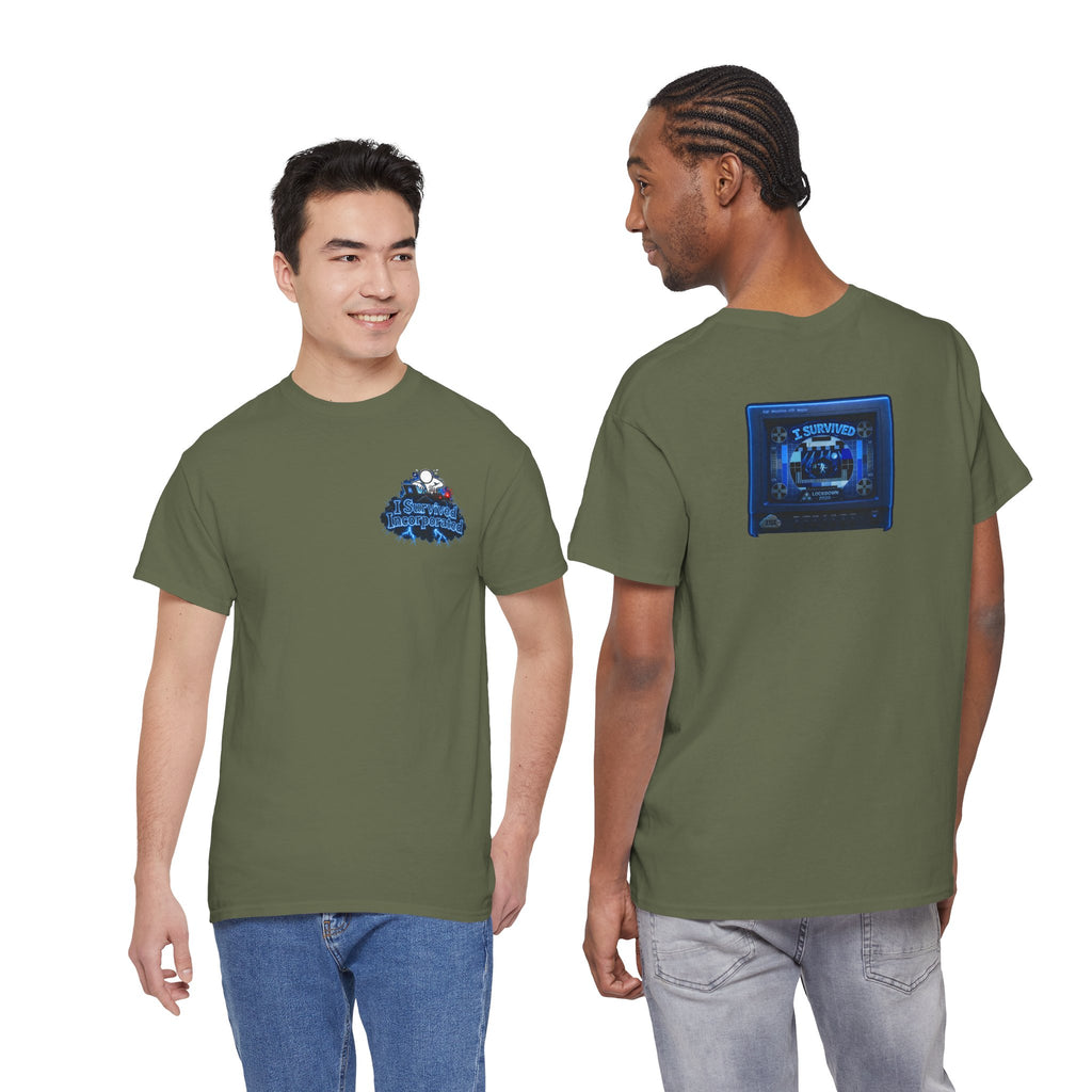 I Survived 2020 — "Please Stand By" Test Pattern Tee Lockdown Surveillance Edition Summer Exclusive Unisex Heavy Cotton Tee