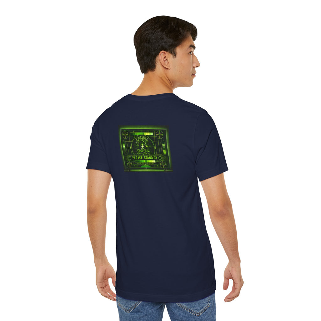 I Survived 2020 — "Please Stand By" Test Pattern Toxic Signal Tee Summer Premiere Unisex Jersey Short Sleeve Tee