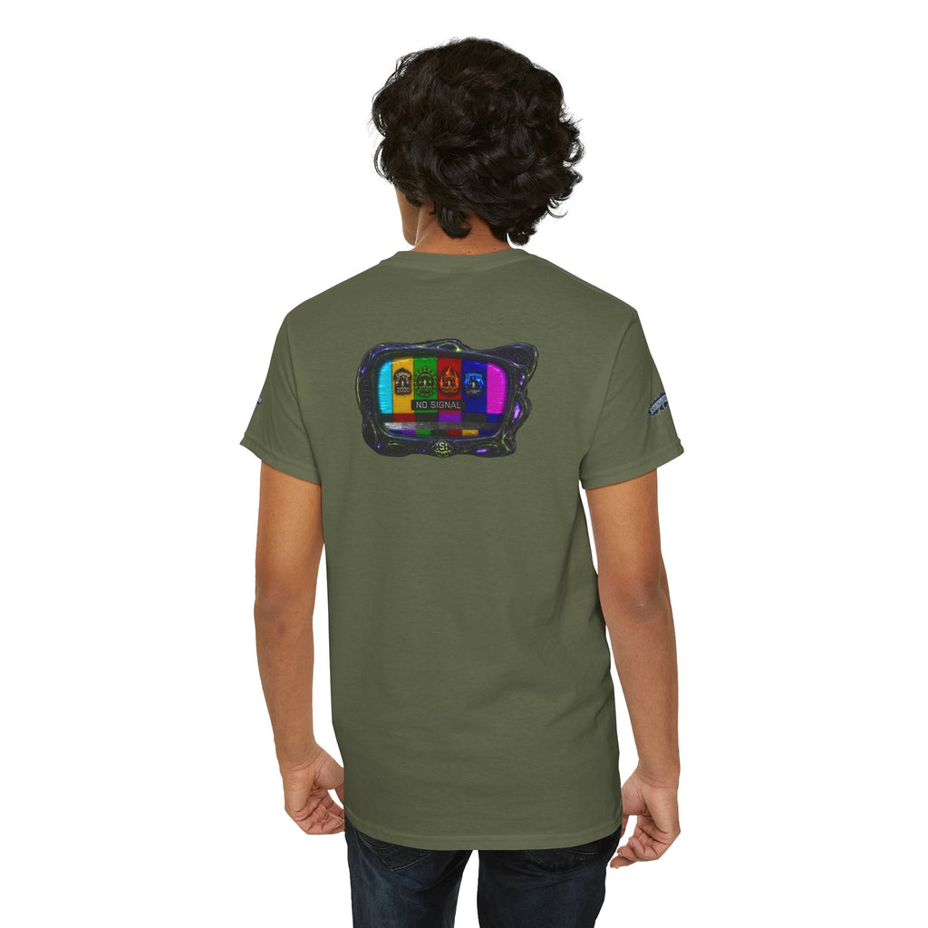 I Survived 2020 — "No Signal" Test Pattern Tee Alien Broadcast Finale Special Edition Summer Premiere Unisex Heavy Cotton Tee
