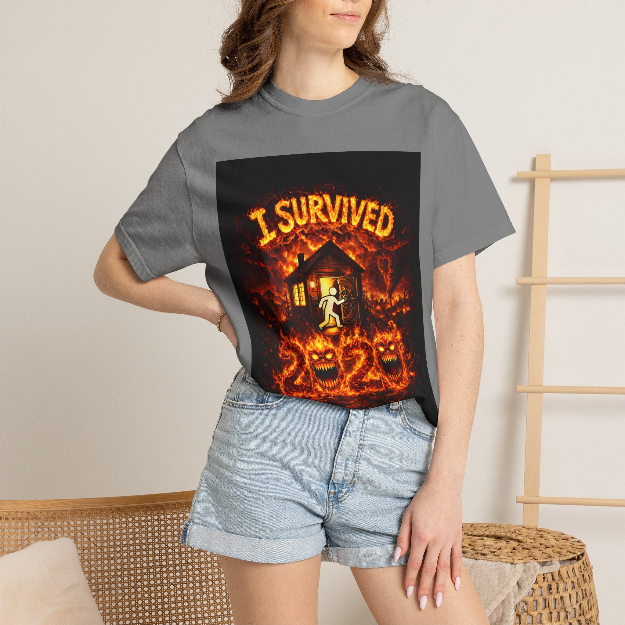 I Survived 2020 — S2:E4 "Western U.S. Wildfire Season" | Mid-Season Finale Pt. 1 | Wildfire Edition Memorial Unisex Garment-Dyed T-shirt