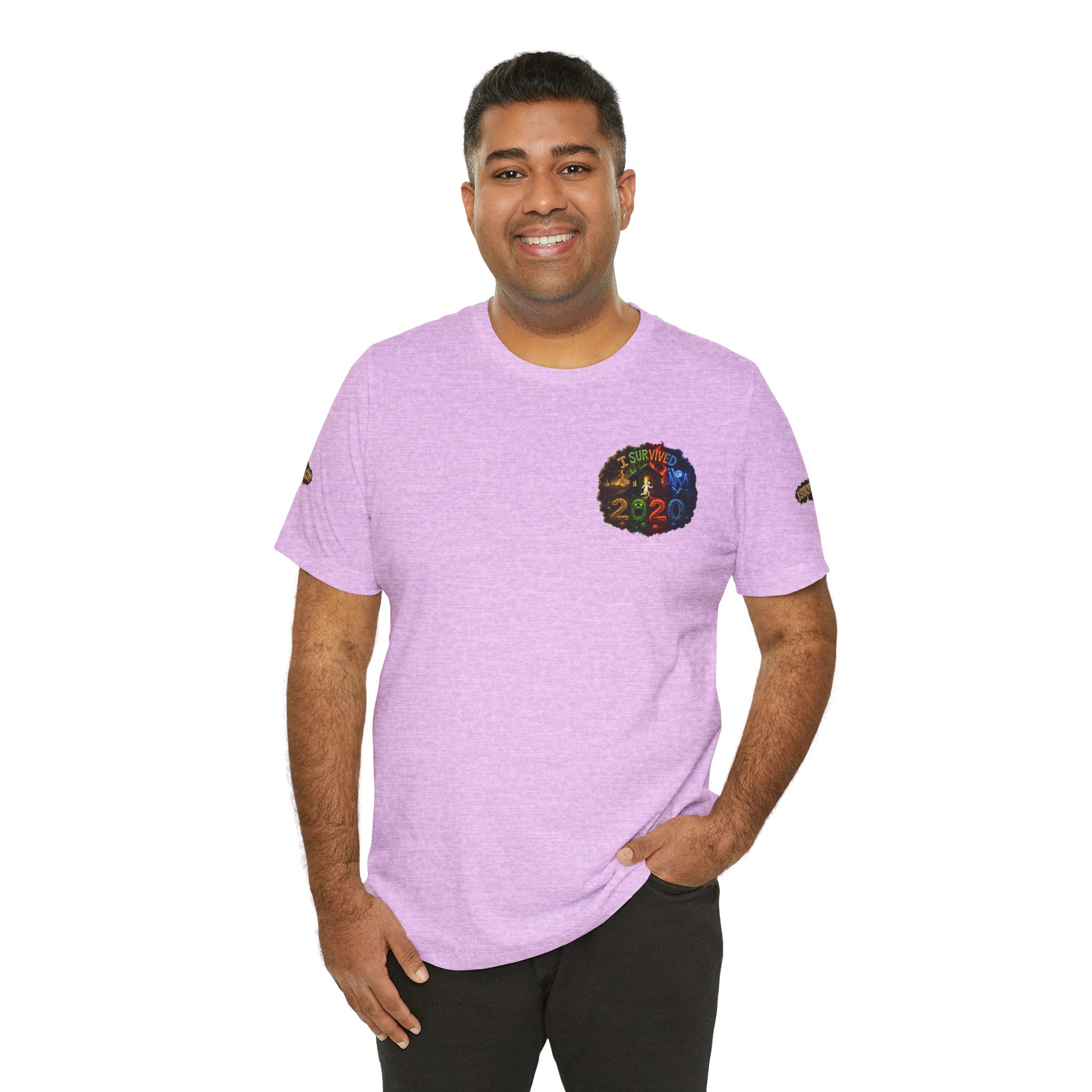 I Survived 2020 — "No Signal" Test Pattern Tee Alien Broadcast Finale Summer Premiere Unisex Jersey Short Sleeve Tee
