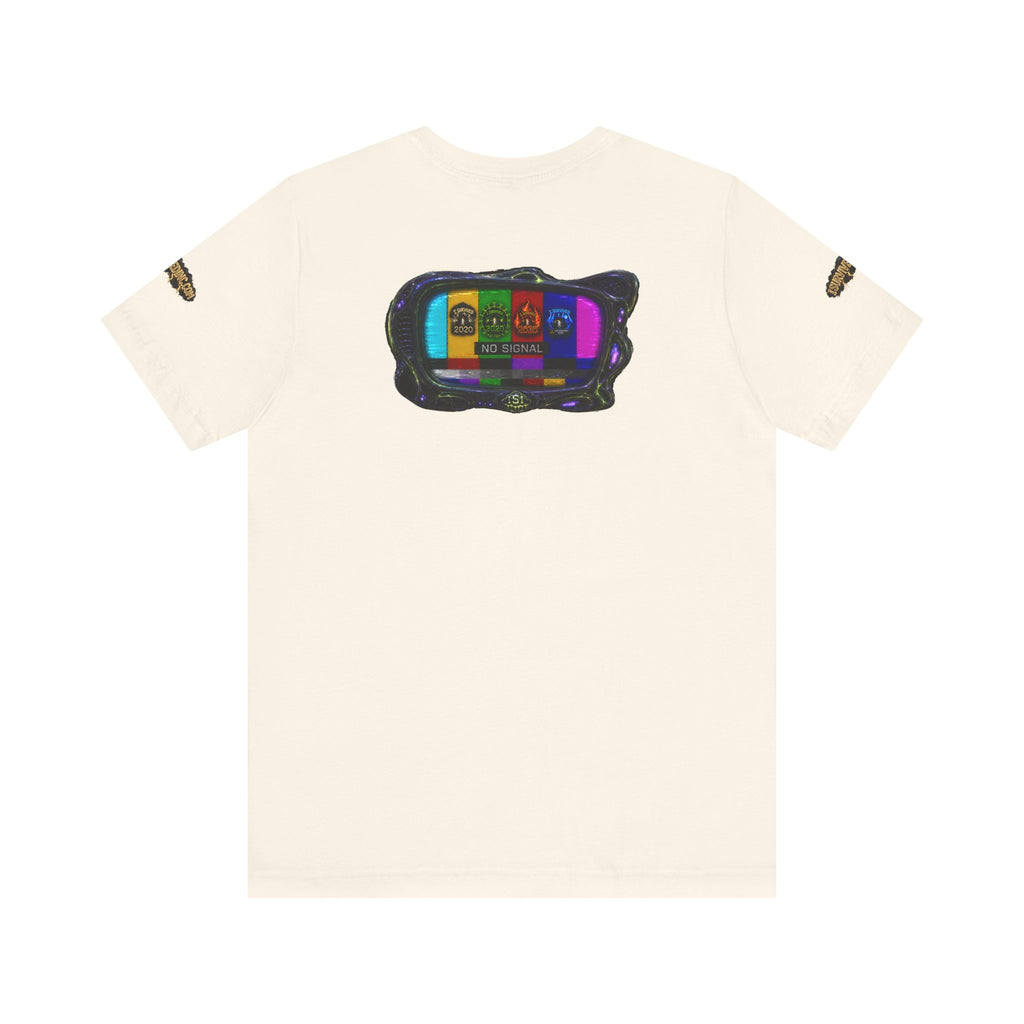 I Survived 2020 — "No Signal" Test Pattern Tee Alien Broadcast Finale Summer Premiere Unisex Jersey Short Sleeve Tee
