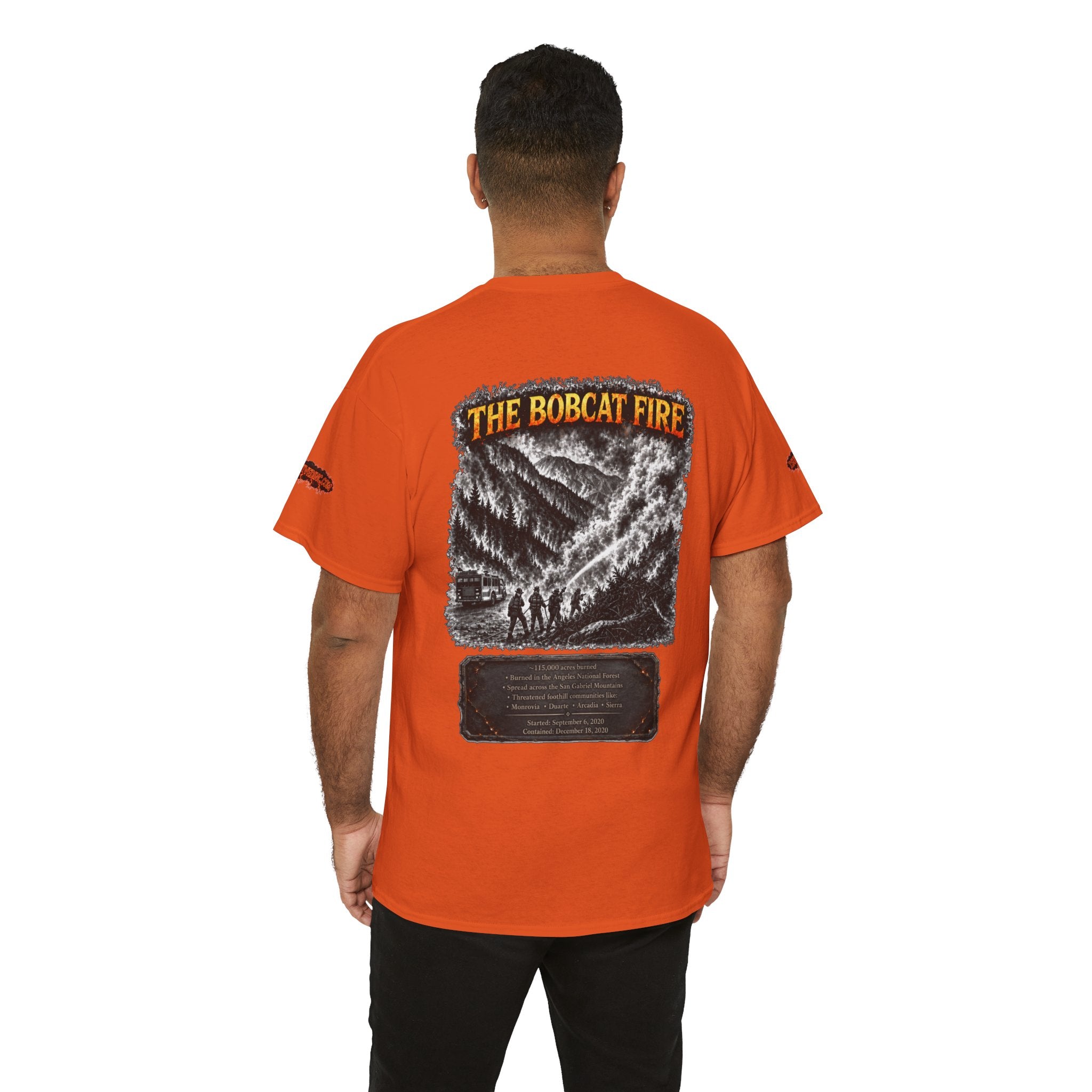 I Survived 2020 — WILDFIRES S2:E2: Director's Cut Special Edition "The Bobcat Fire" Memorial Unisex Heavy Cotton Tee
