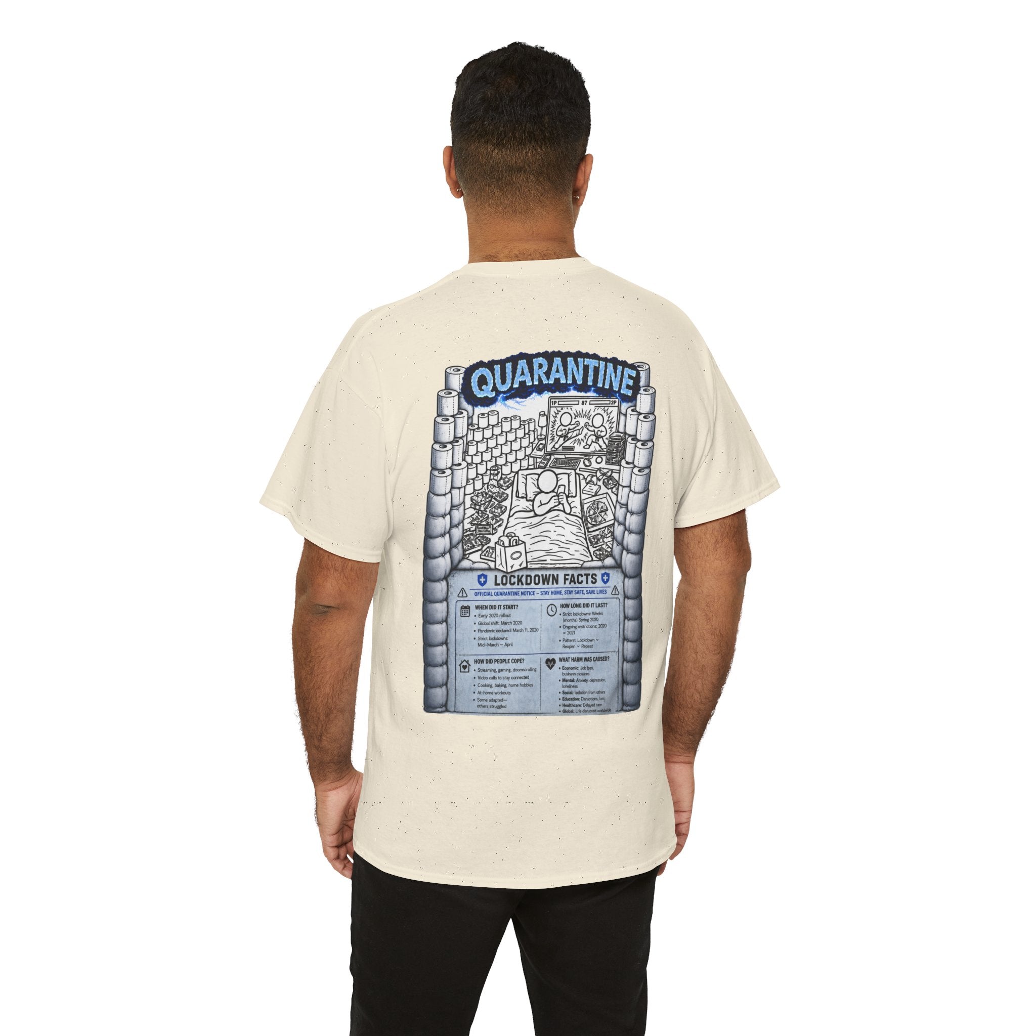 I Survived 2020 — LOCKDOWN S3:E1: Director's Cut "Quarantine" Unisex Heavy Cotton Tee