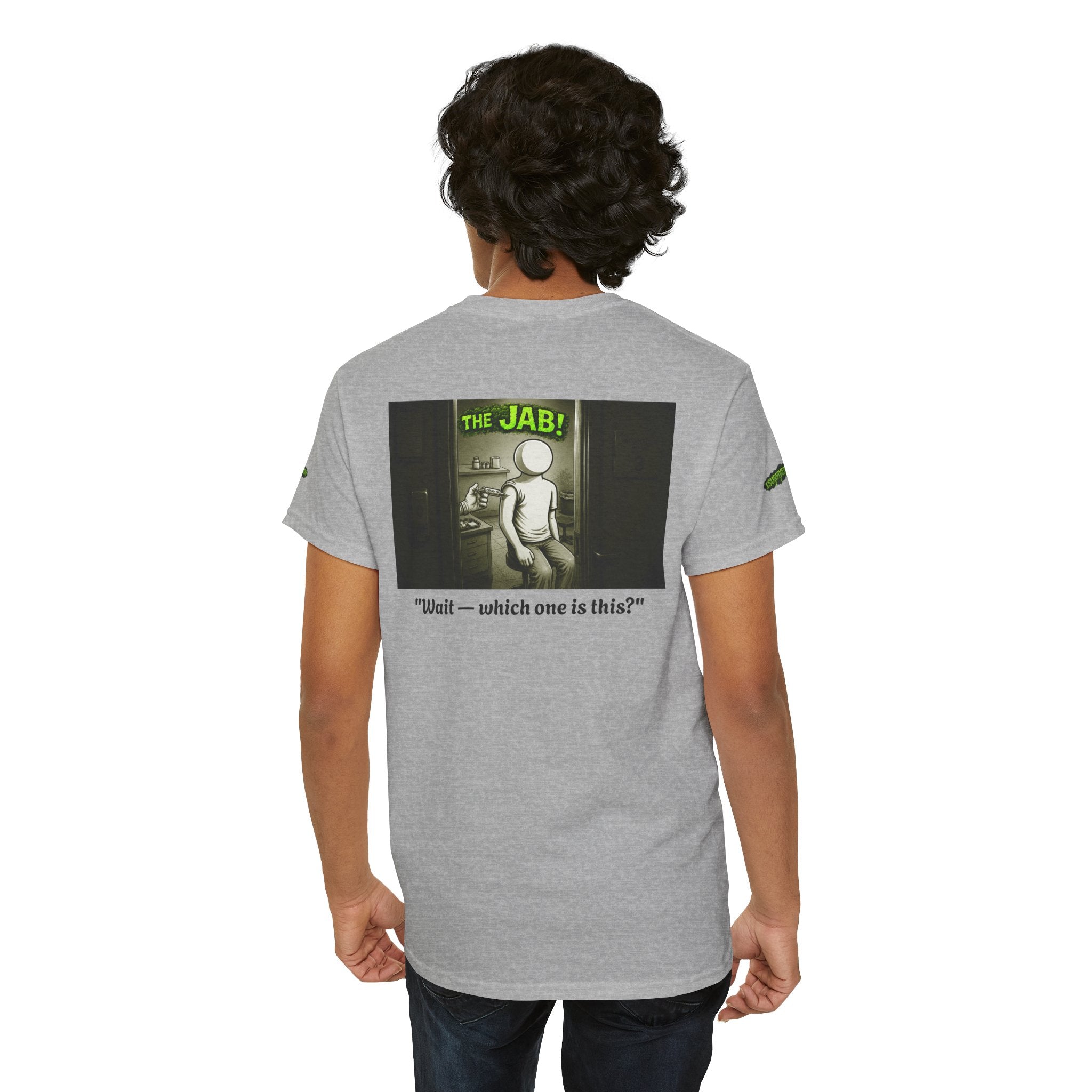 I Survived 2020 — PANDEMIC S1:E3: Director's Cut Special Edition "The Jab!" Unisex Heavy Cotton Tee