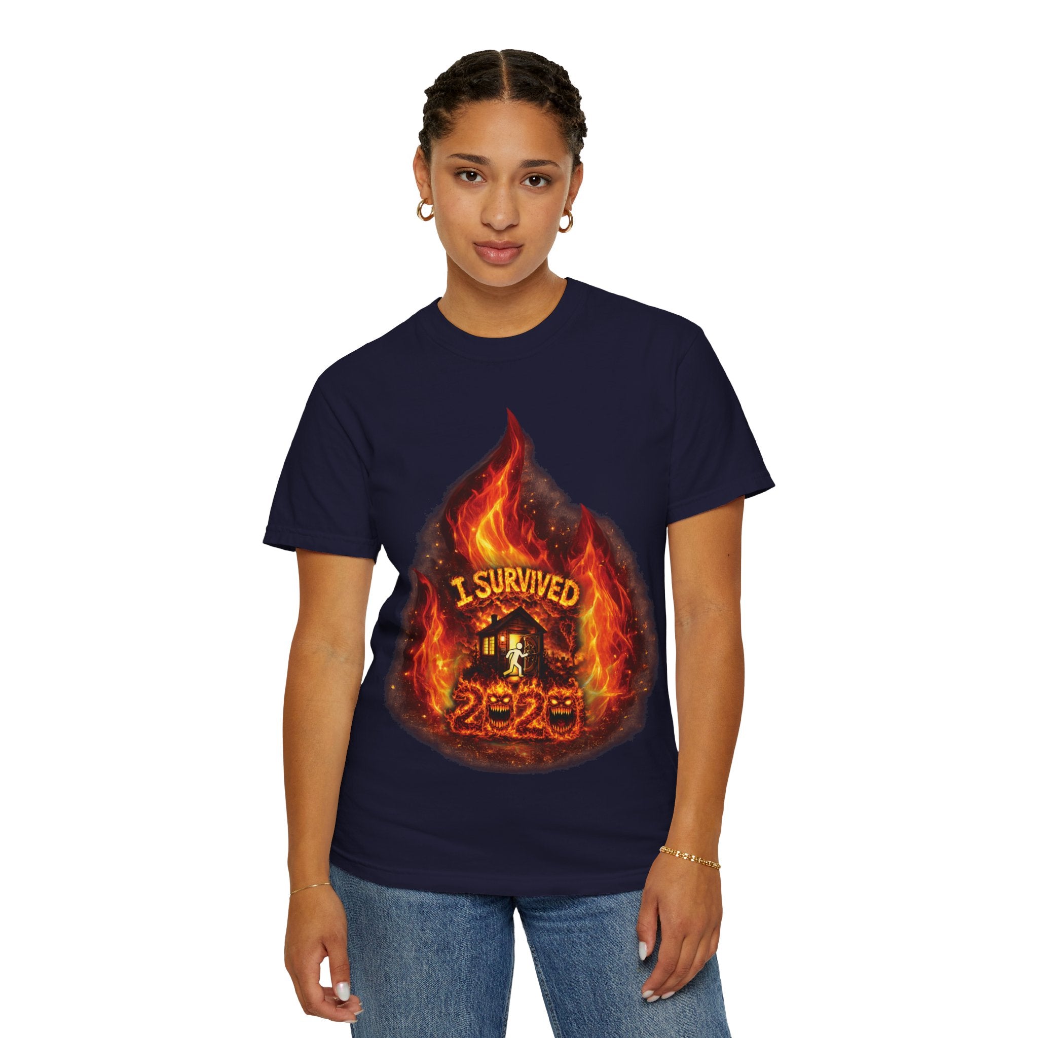 I Survived 2020 — Director's Cut S2:E2 "The Bobcat Fire" | Wildfire Edition Memorial Unisex Garment-Dyed T-shirt