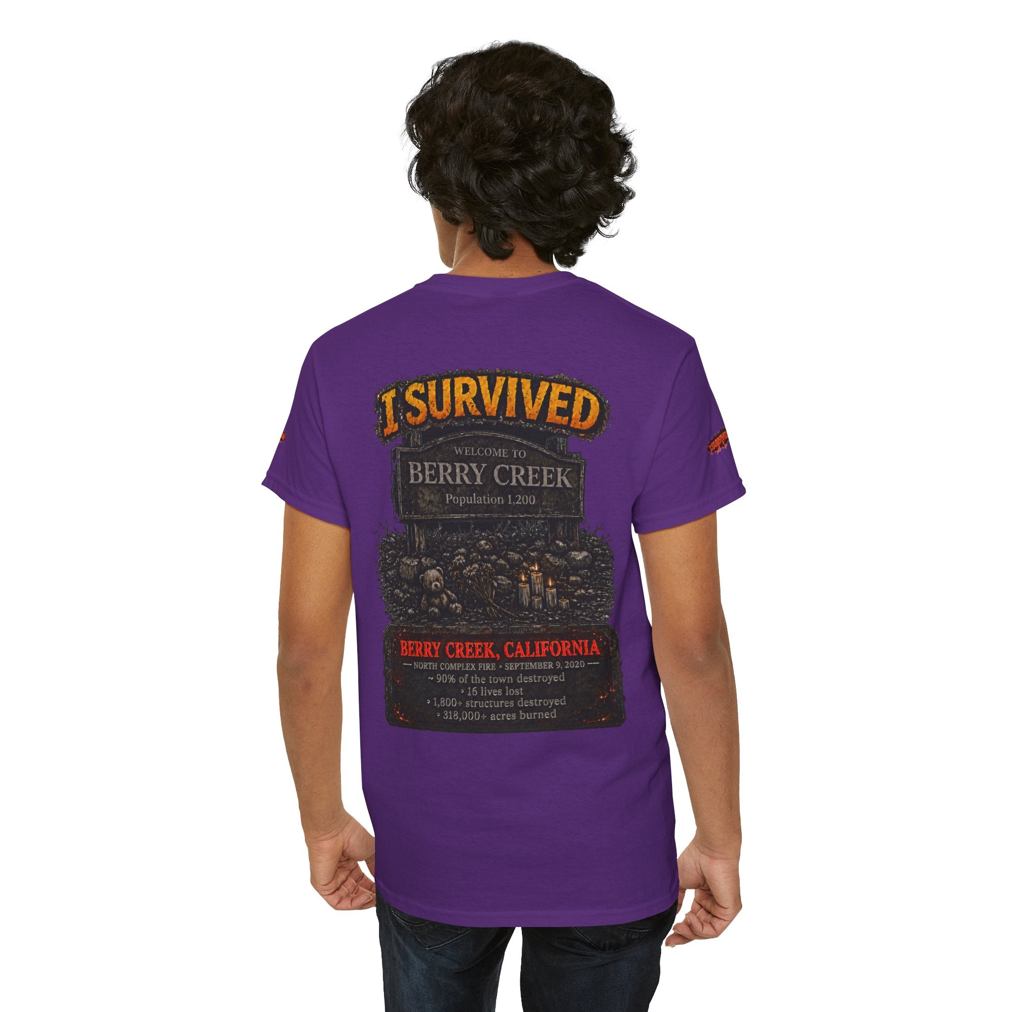 I Survived 2020 — Director's Cut S2:E1 "Berry Creek" | Wildfire Edition Memorial Unisex Heavy Cotton Tee (SPECIAL EDITION)
