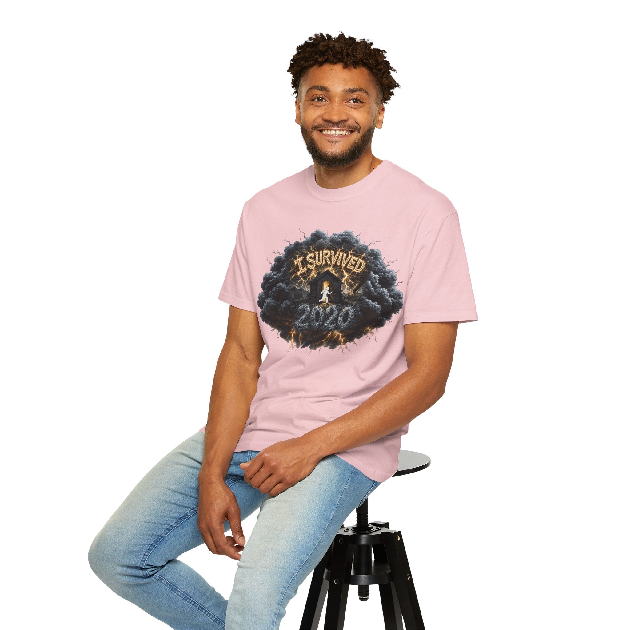 I Survived 2020 — Original Design Teaser Tee | Season 1 Premiere Drop Unisex Garment-Dyed T-shirt