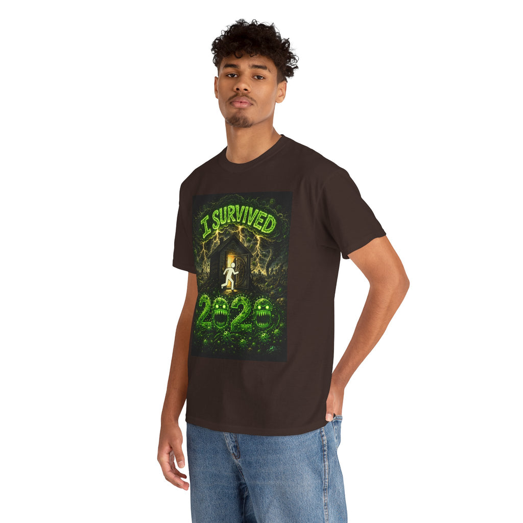 I Survived 2020 — S1:E1 "COVID-19: The Coronavirus" | Pandemic Edition Unisex Heavy Cotton Tee