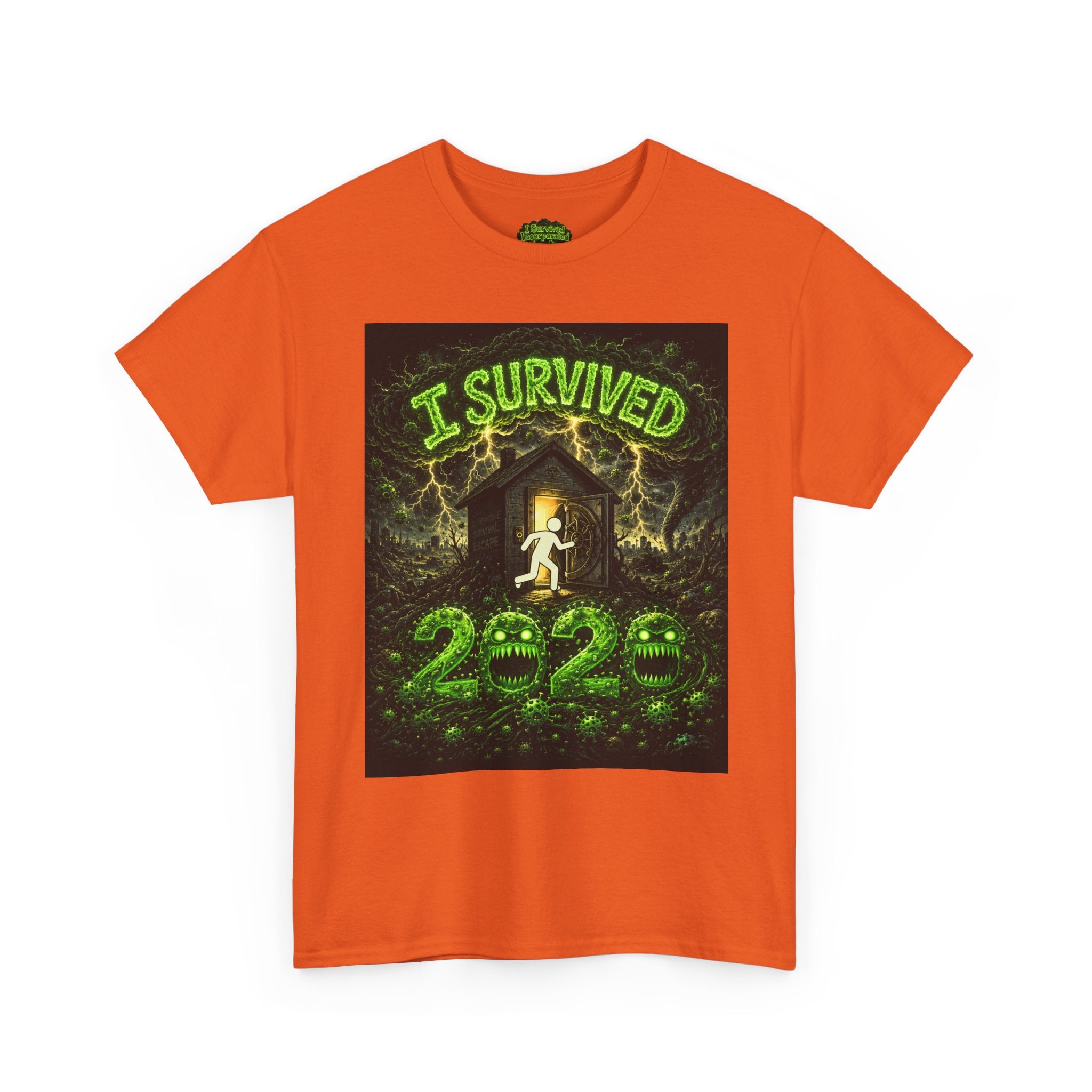 I Survived 2020 — S1:E4 "Mask Madness Mayhem Moment" | Pandemic Edition Unisex Heavy Cotton Tee