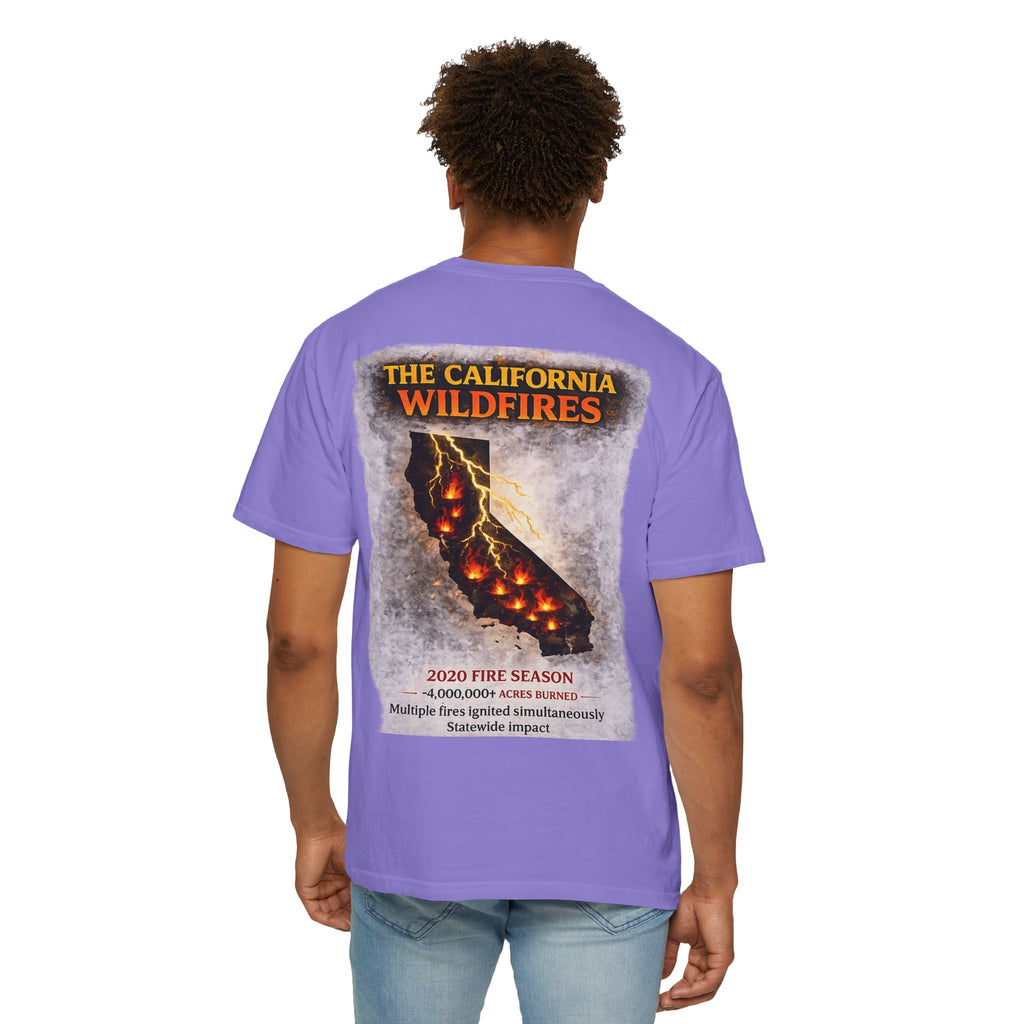 I Survived 2020 — WILDFIRES S2:E3: Director's Cut "The California Wildfires" Memorial Unisex Garment-Dyed T-shirt