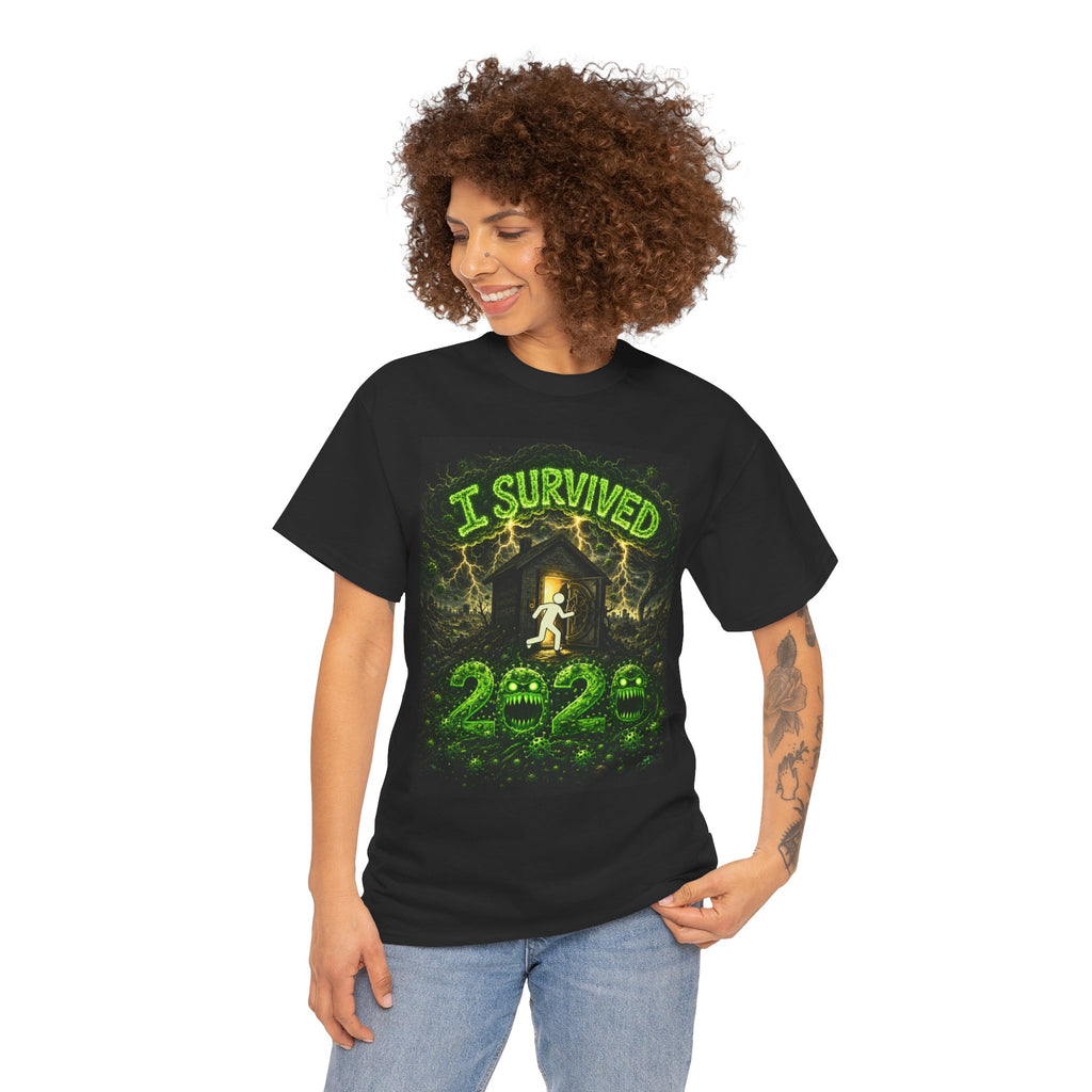 I Survived 2020 — S1:E1 "COVID-19: The Coronavirus" | Pandemic Edition Unisex Heavy Cotton Tee
