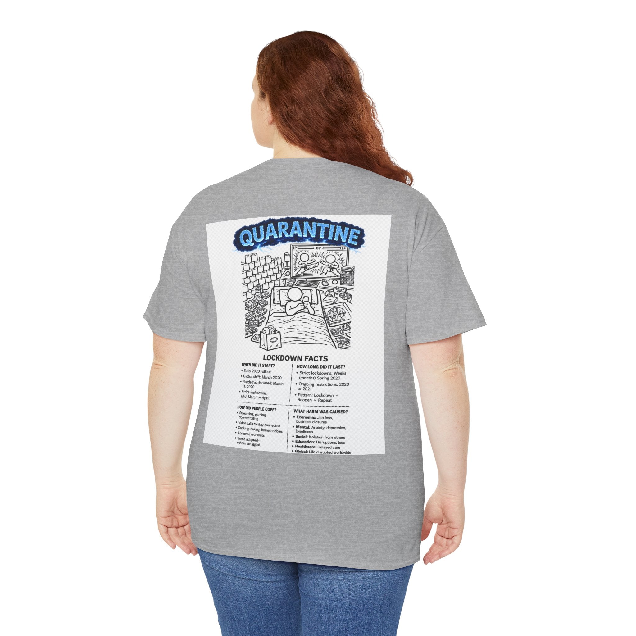 Copy of  I Survived 2020 — S3:E1 "Quarantine" | Lockdown Edition Documentary Unisex Heavy Cotton Tee