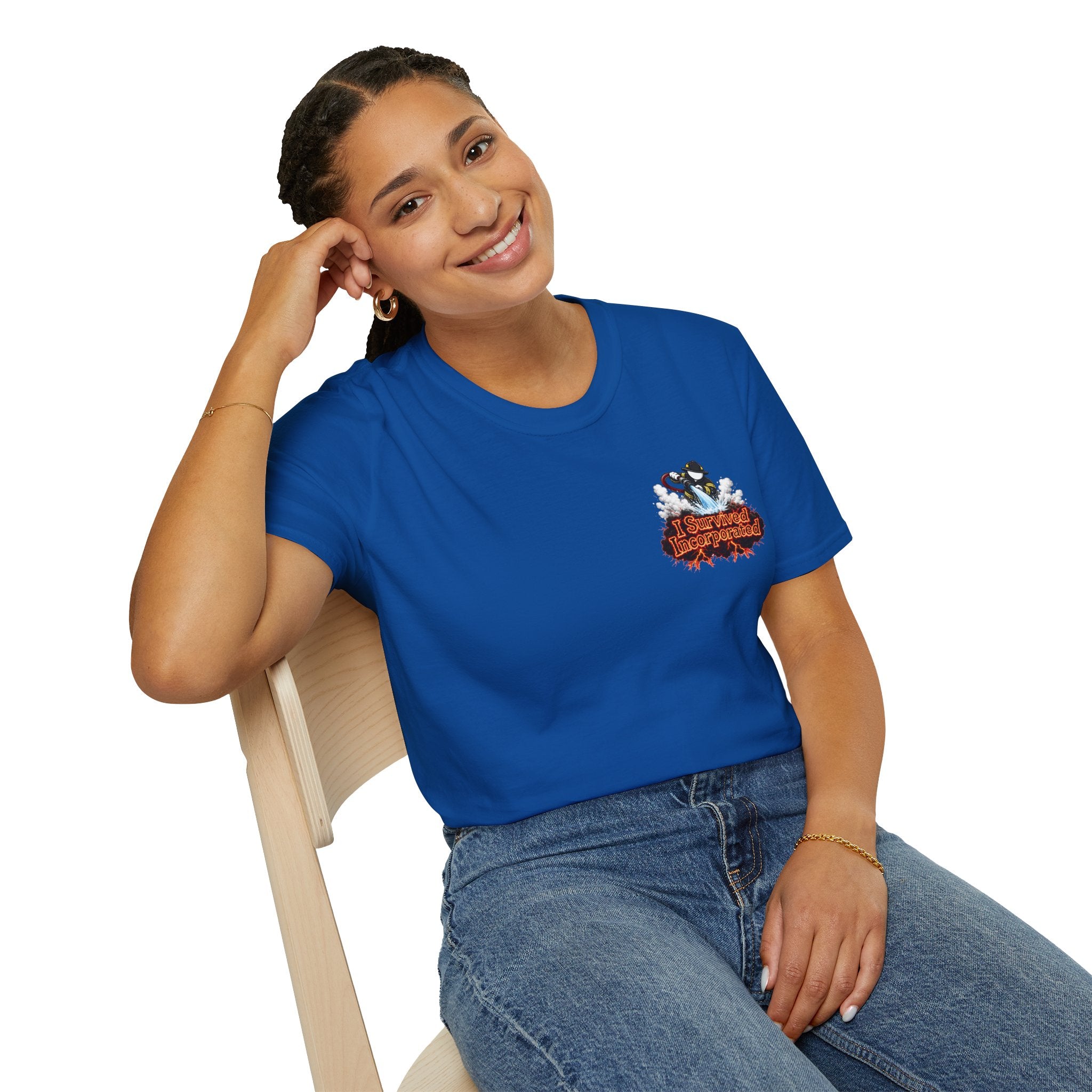 I Survived 2020 — "Please Stand By" Test Pattern Tee Wildfire Signal Edition Summer Premiere Unisex Softstyle T-Shirt