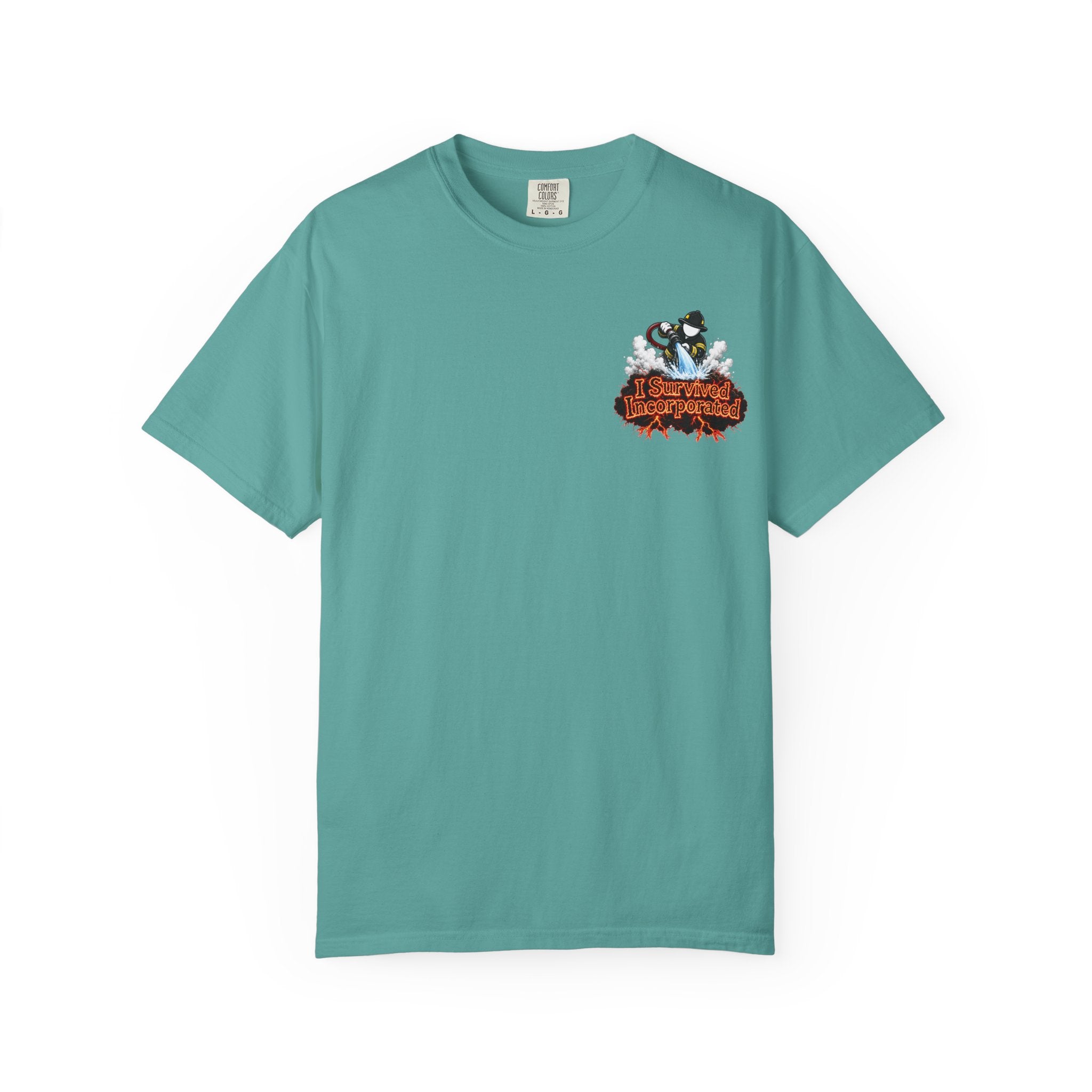 I Survived 2020 — "Please Stand By" Test Pattern Tee Wildfire Signal Edition Summer Premiere Unisex Garment-Dyed T-shirt