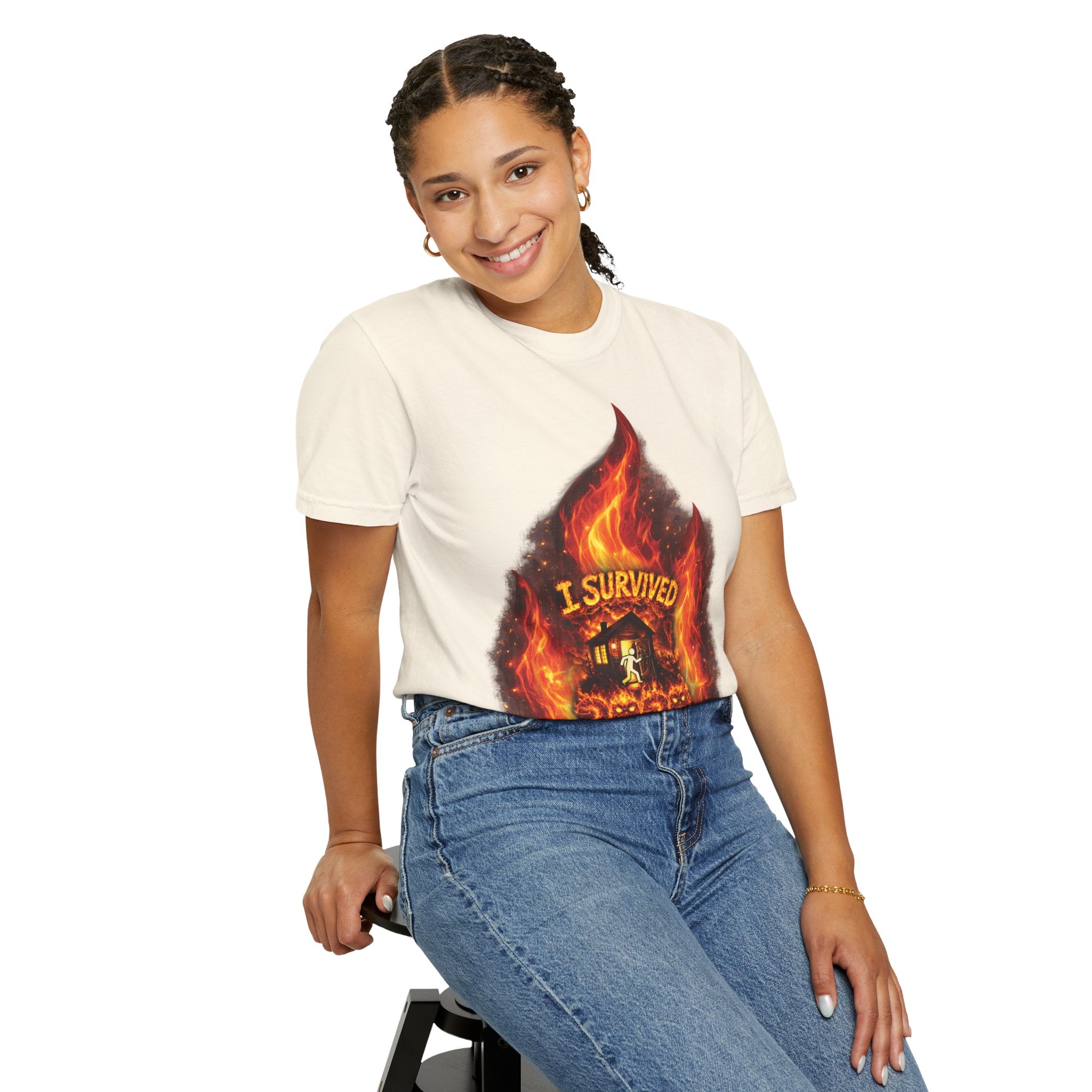 I Survived 2020 — Director's Cut S2:E4 "Western U.S. Wildfire Season" | Mid-Season Finale Pt. 1 | Wildfire Edition Memorial Unisex Garment-Dyed T-shirt
