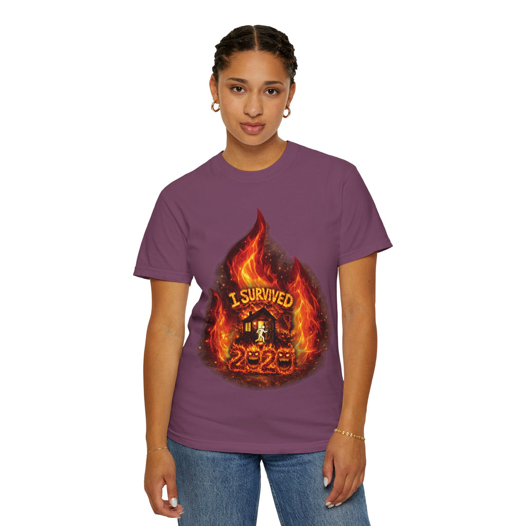 I Survived 2020 — Director's Cut S2:E3 "The California Wildfires" | Wildfire Edition Memorial Unisex Garment-Dyed T-shirt