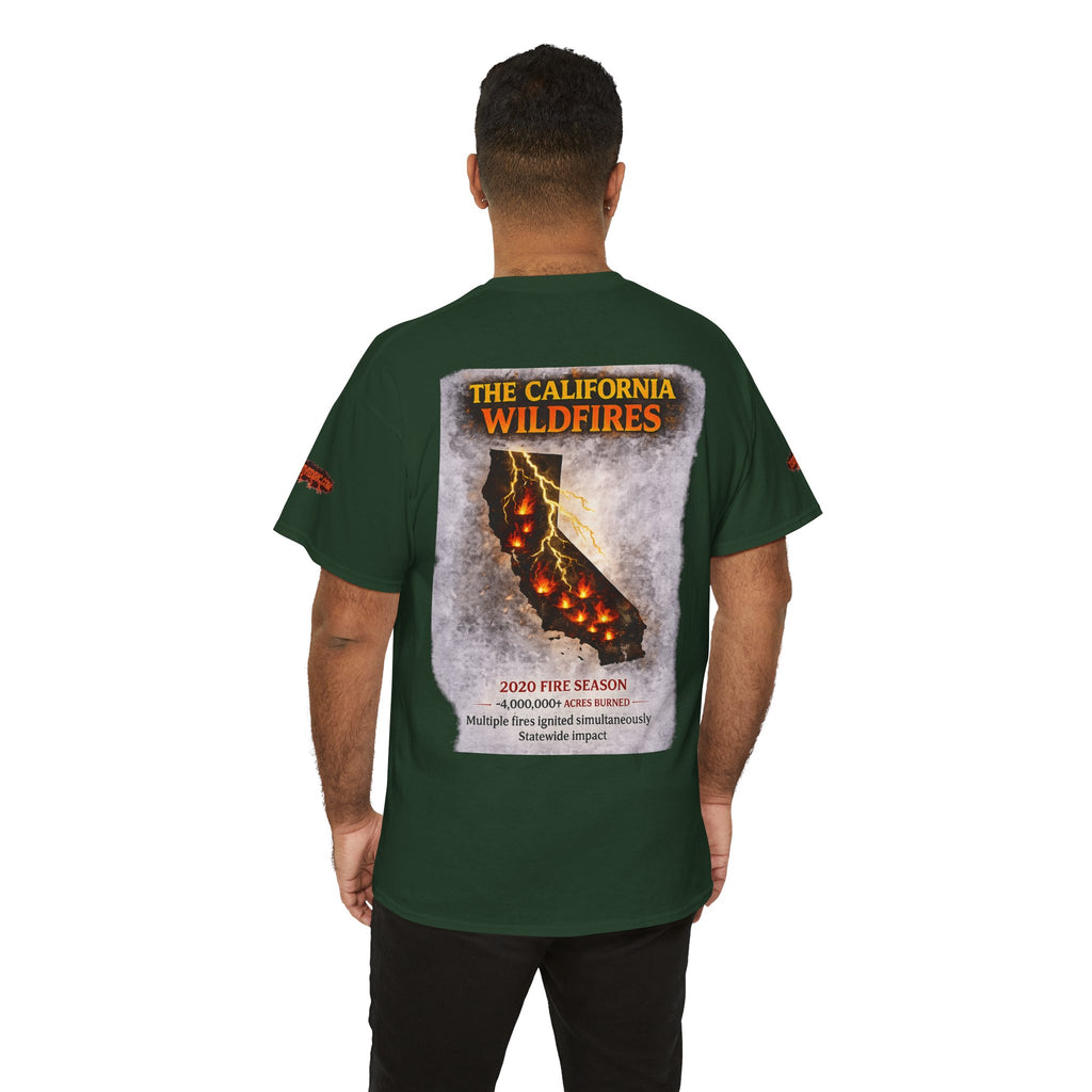 I Survived 2020 — Director's Cut S2:E3 "The California Wildfires" | Wildfire Edition Memorial Unisex Heavy Cotton Tee (SPECIAL EDITION)