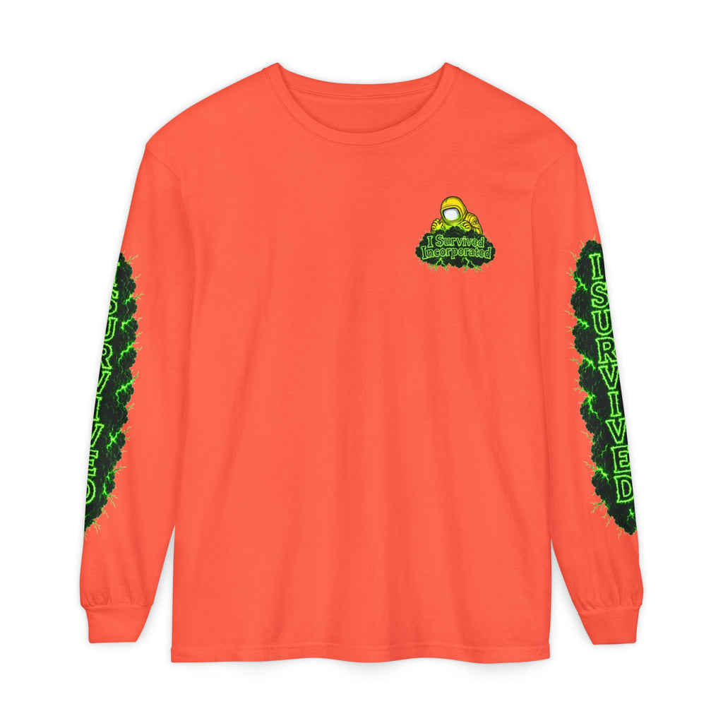 I Survived 2020 — "Please Stand By" Test Pattern Toxic Signal Tee Special Edition Summer Premiere Unisex Garment-Dyed Long Sleeve T-Shirt