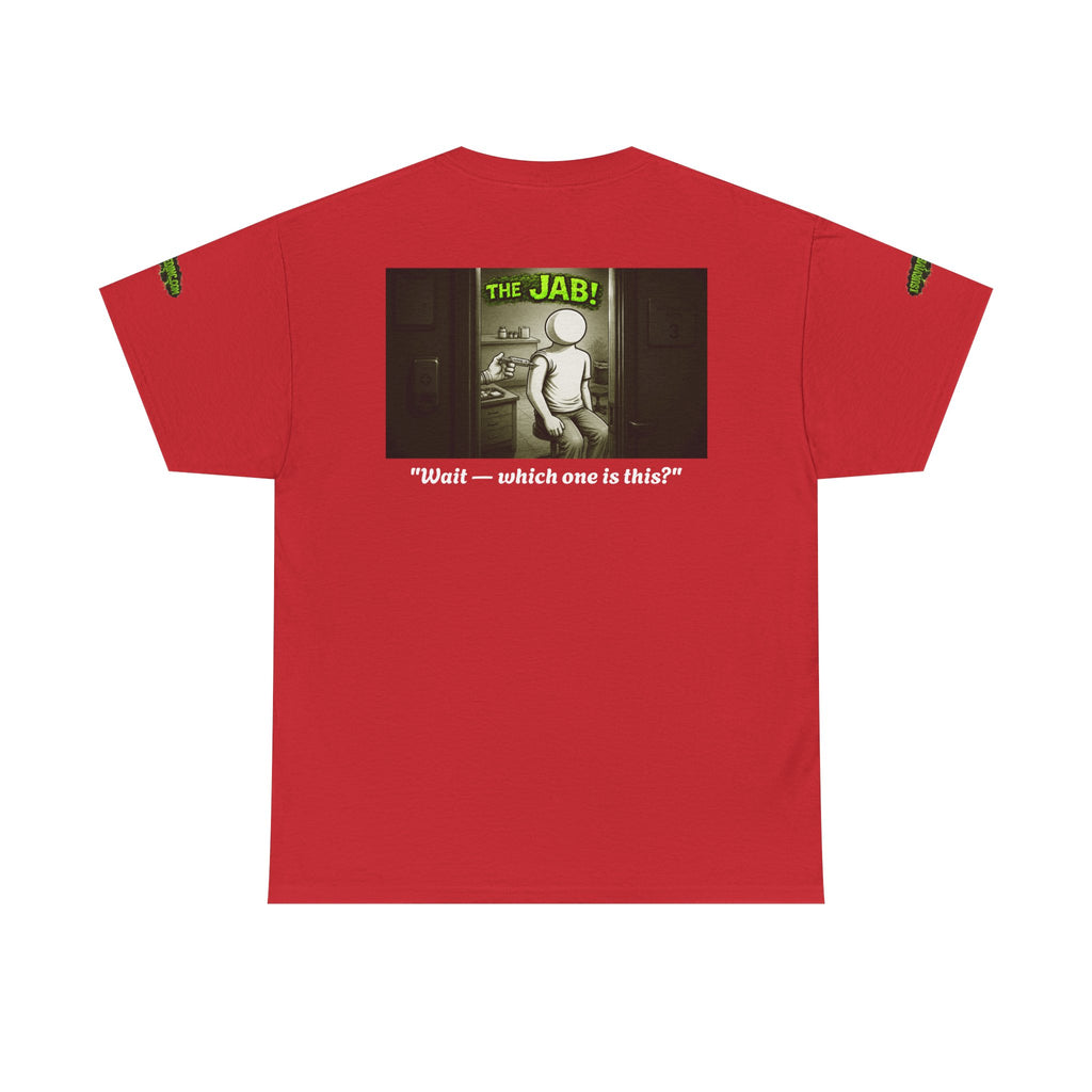 I Survived 2020 — PANDEMIC S1:E3: Director's Cut Special Edition "The Jab!" Unisex Heavy Cotton Tee