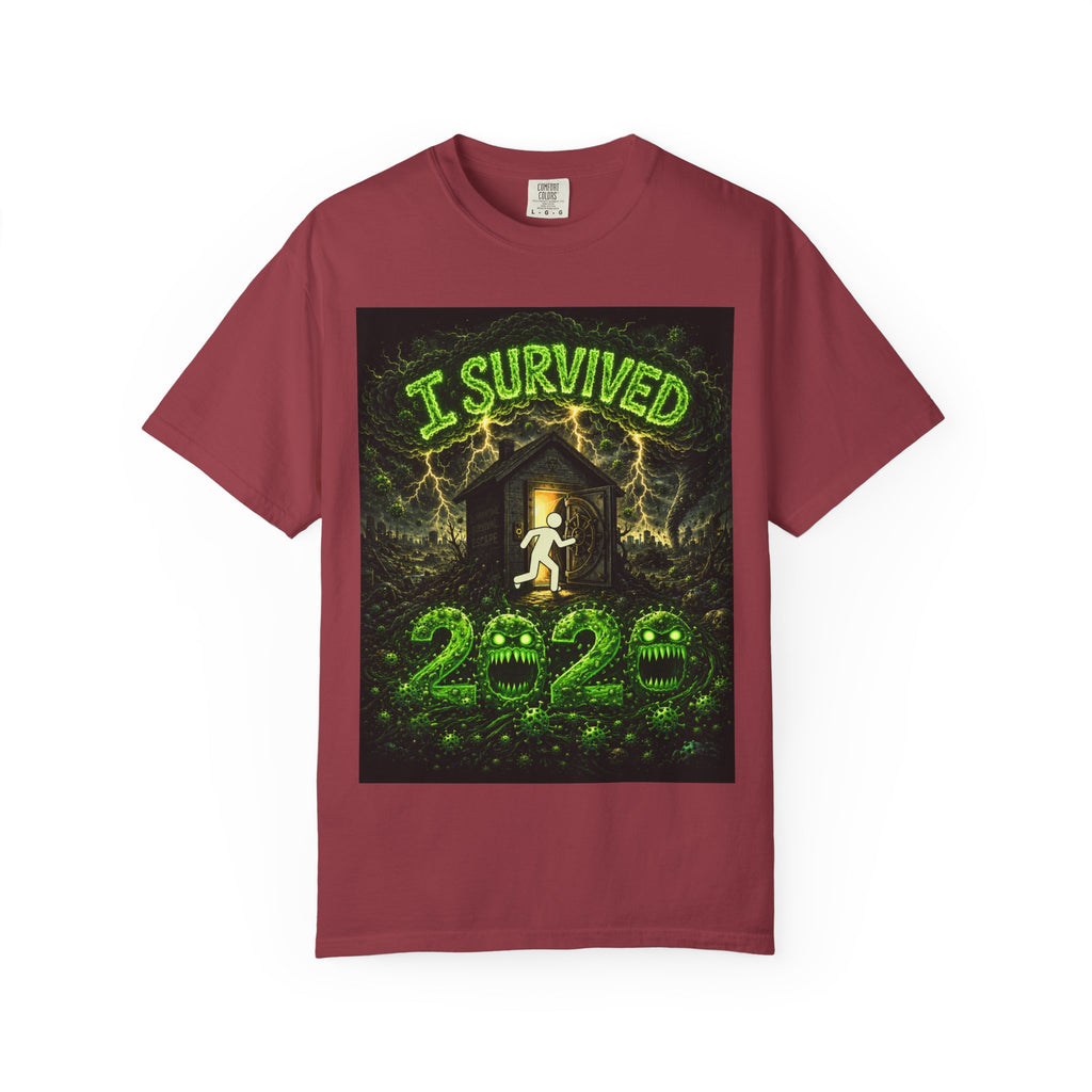 I Survived 2020 — PANDEMIC S1:E4: "Mask Madness" Unisex Garment-Dyed T-shirt