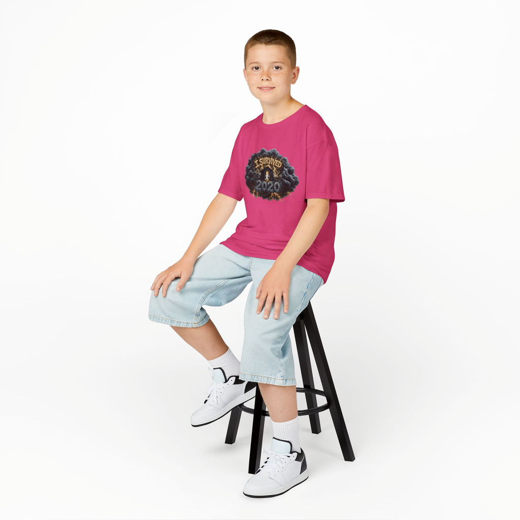 I Survived 2020 — Director's Cut Original Design Teaser Tee | Season 1 Premiere Drop Kids Heavy Cotton™ Tee