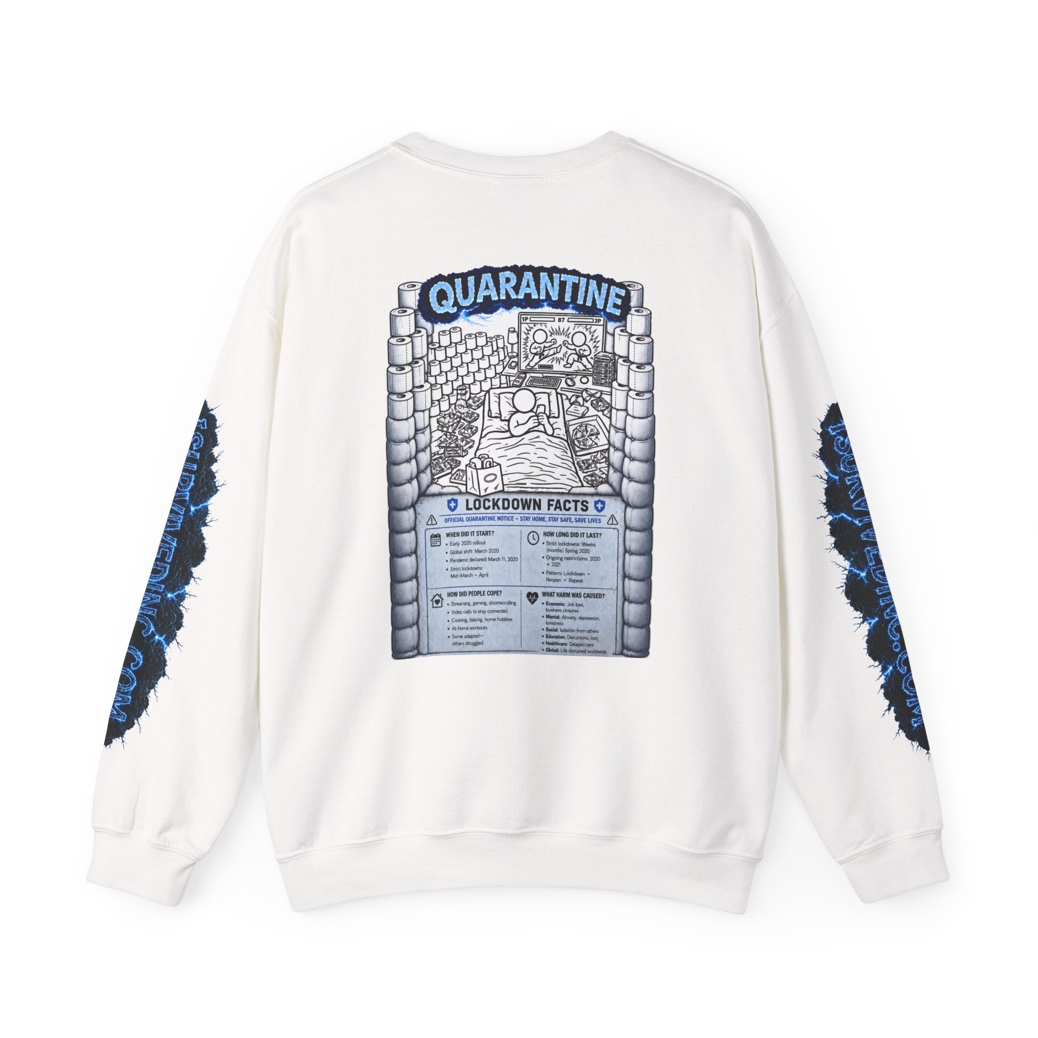 I Survived 2020 — LOCKDOWN S3:E1: "Quarantine" Unisex Heavy Blend™ Crewneck Sweatshirt