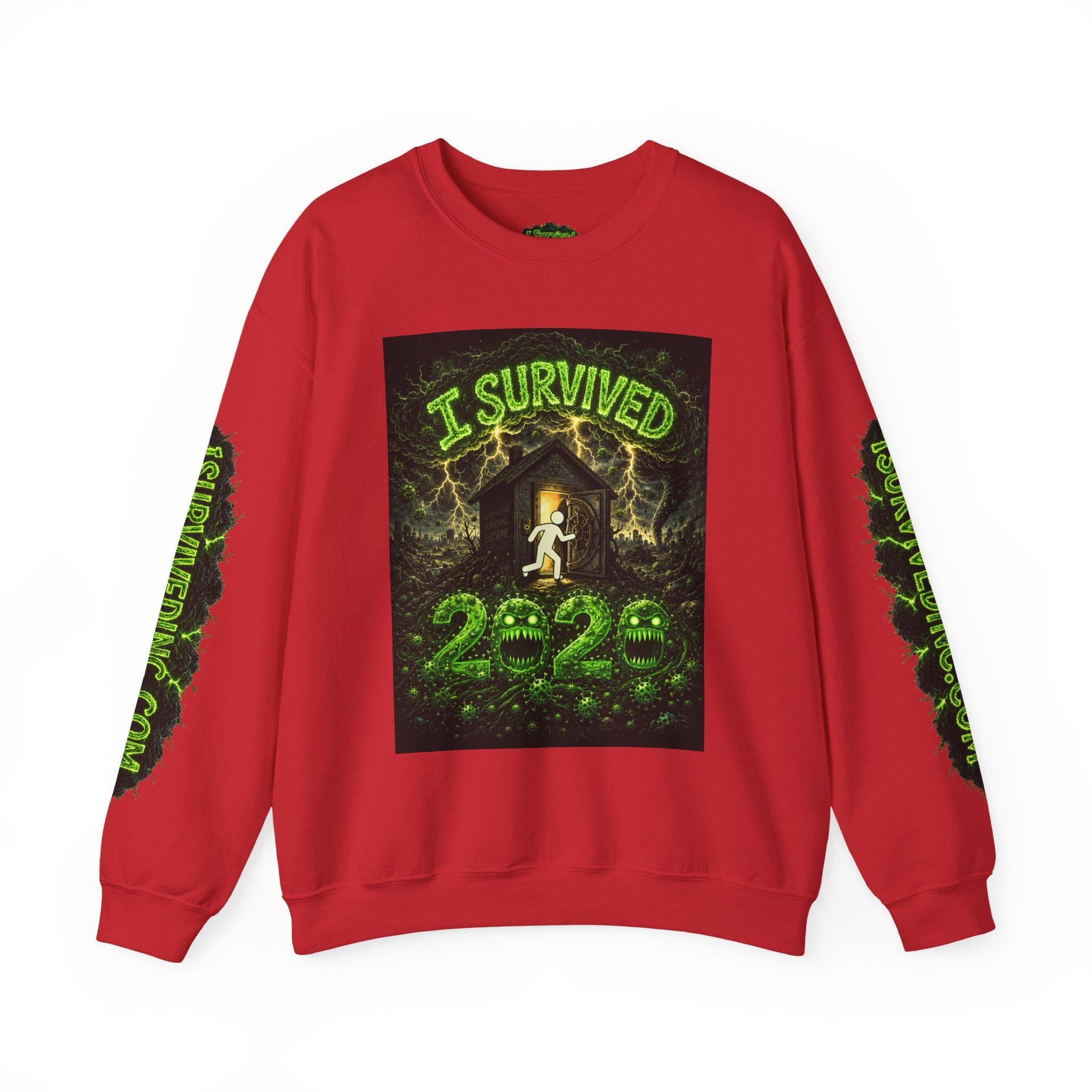 I Survived 2020 — S1:E4 "Mask Madness Mayhem Moment" | Pandemic Edition Unisex Heavy Blend™ Crewneck Sweatshirt