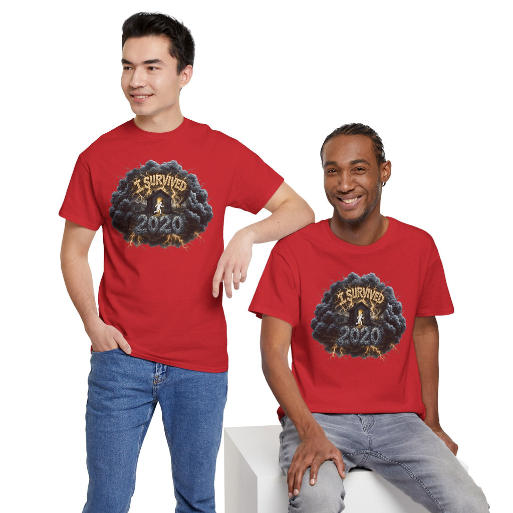 I Survived 2020 — Director's Cut Original Design Teaser Tee | Season 1 Premiere Drop Unisex Heavy Cotton Tee