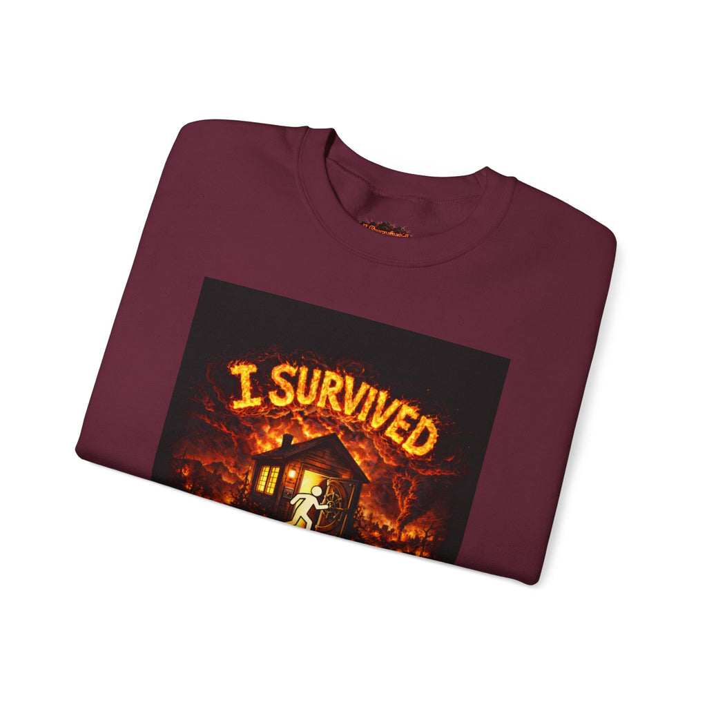 I Survived 2020 — S2:E2 "The Bobcat Fire" | Wildfire Edition Memorial Unisex Heavy Blend™ Crewneck Sweatshirt