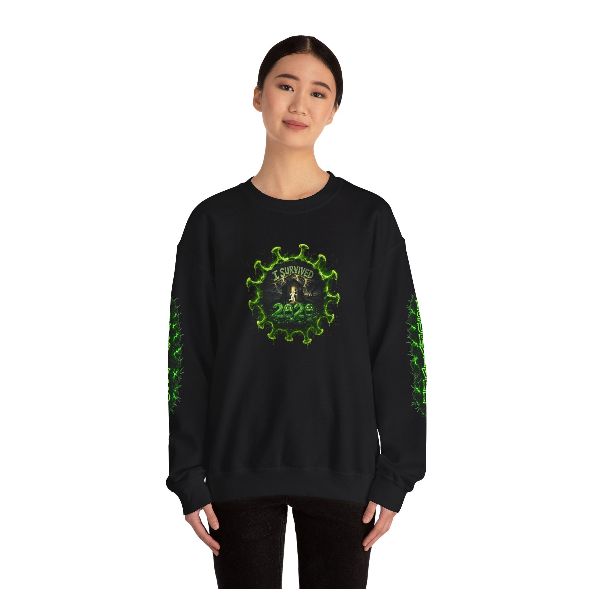 I Survived 2020 — PANDEMIC S1:E2: Director's Cut "The Coming of COVID" Unisex Heavy Blend™ Crewneck Sweatshirt