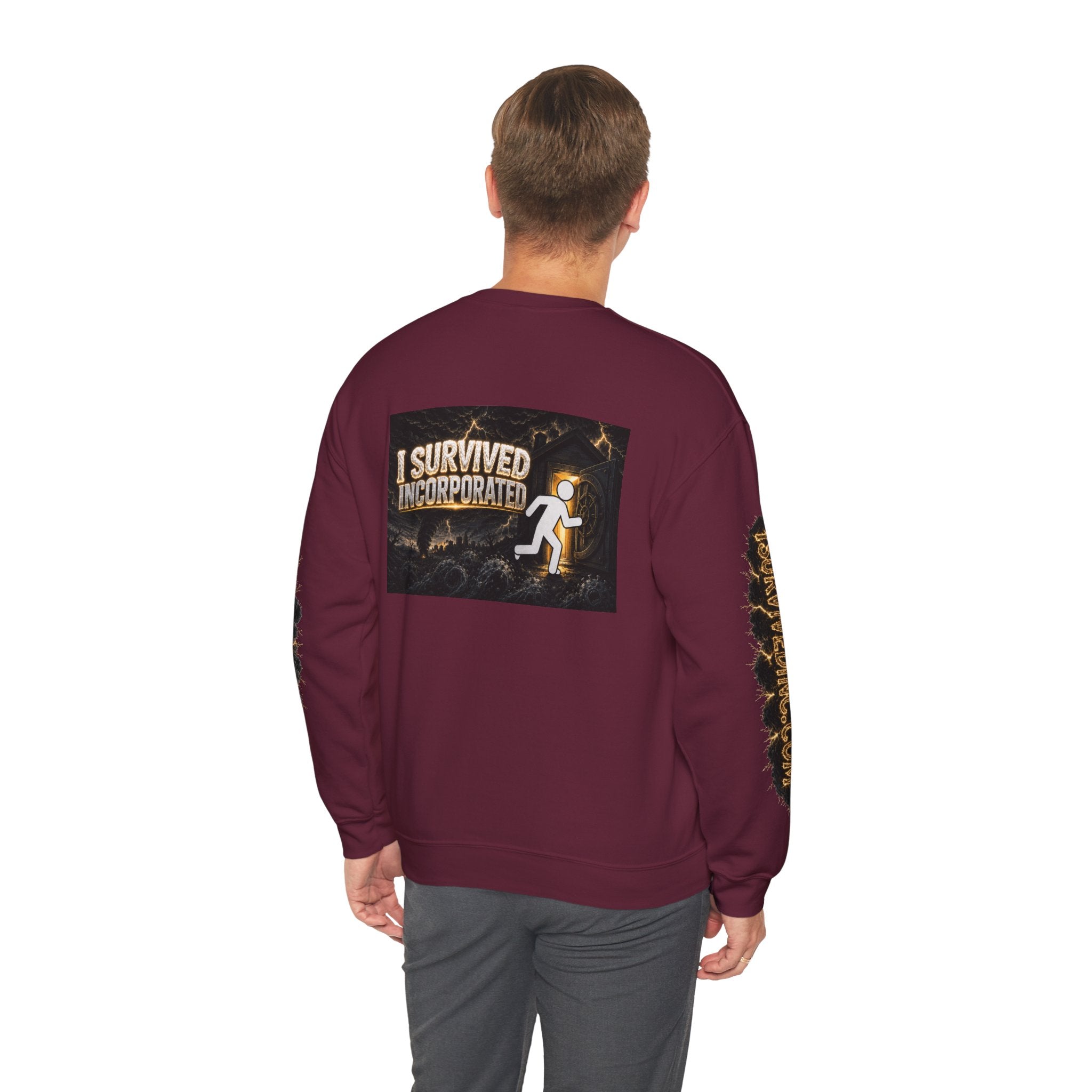 I Survived 2020 — Original Design Teaser Tee | Season 1 Premiere Drop Unisex Heavy Blend™ Crewneck Sweatshirt (SPECIAL EDITION)