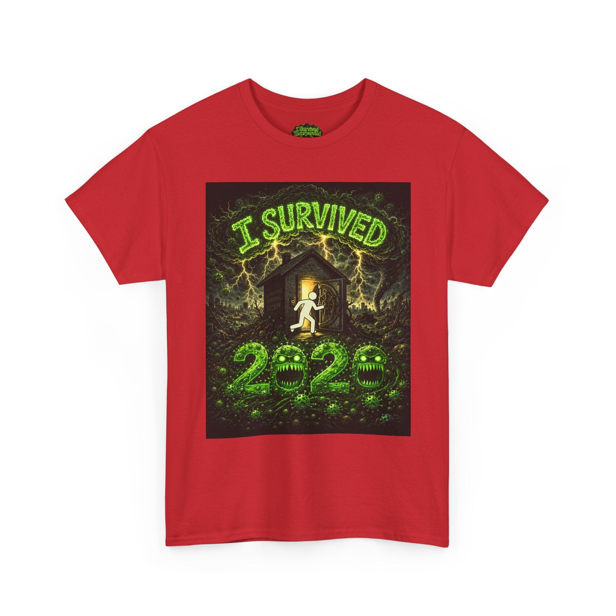 I Survived 2020 — S1:E4 "Mask Madness Mayhem Moment" | Pandemic Edition Unisex Heavy Cotton Tee